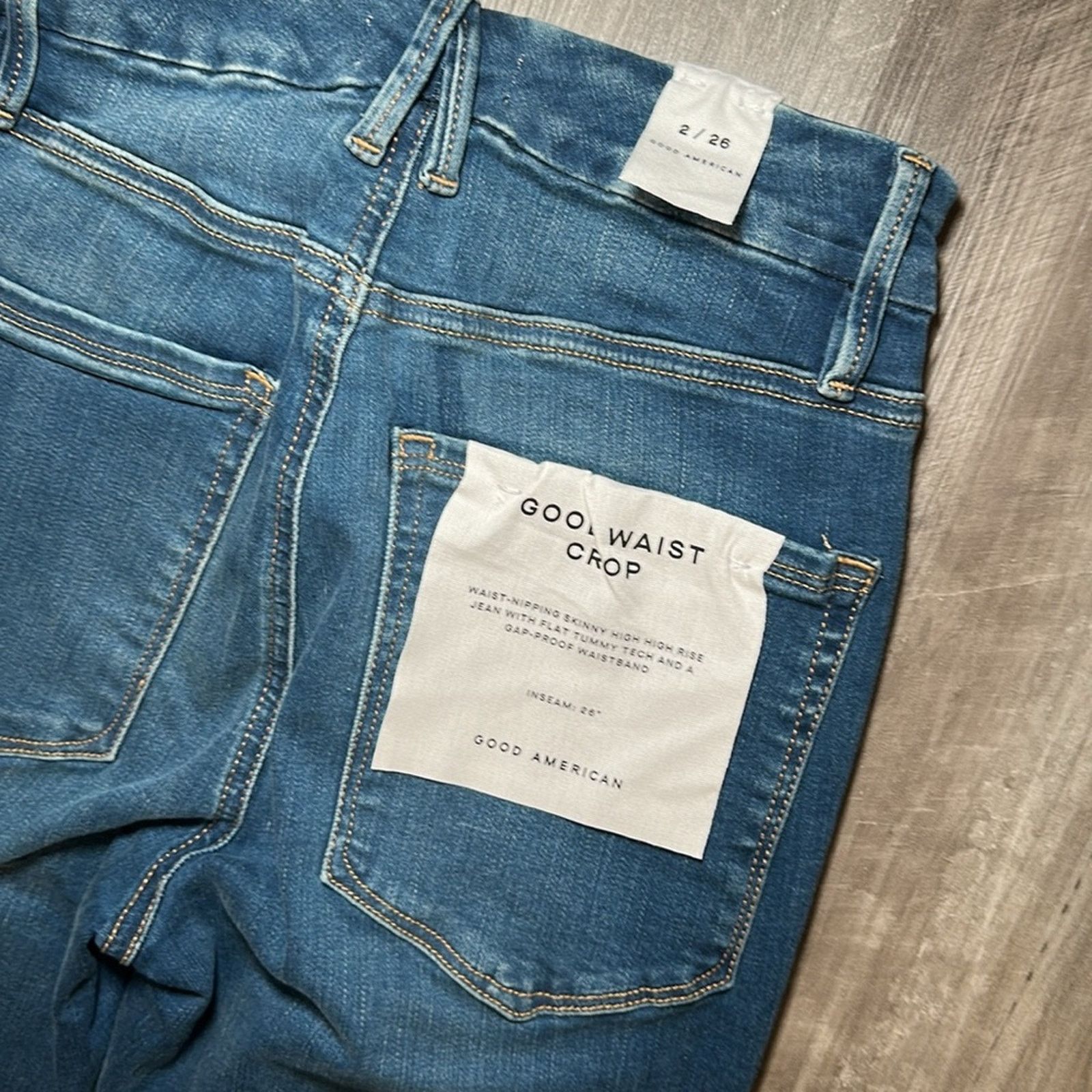 Good American Good American Good Waist Crop Skinny Jeans - 2/26 Size 26" / US 2 / IT 38 - 4 Thumbnail