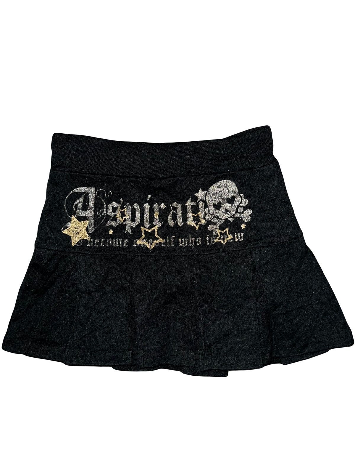 Japanese Brand Skull pleated mini skirt 🖤🧛🏻‍♀️ Size 24" / US 00 / IT 34 - 2 Thumbnail