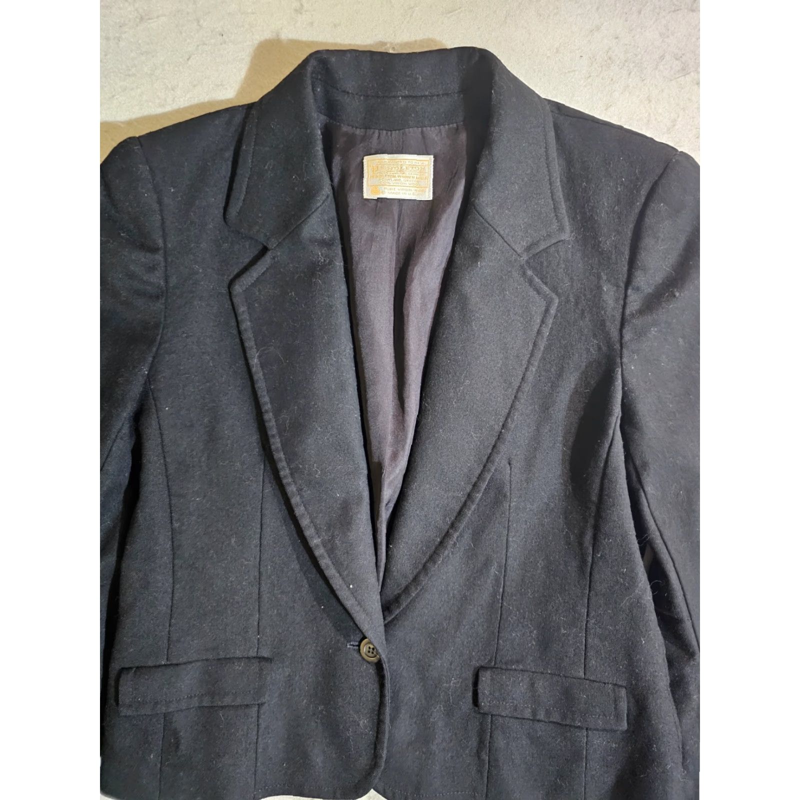 Pendleton VINTAGE Pendleton Blazer Coat Jacket 100% Virgin Wool Womens Size 10 Black Size M / US 6-8 / IT 42-44 - 2 Thumbnail