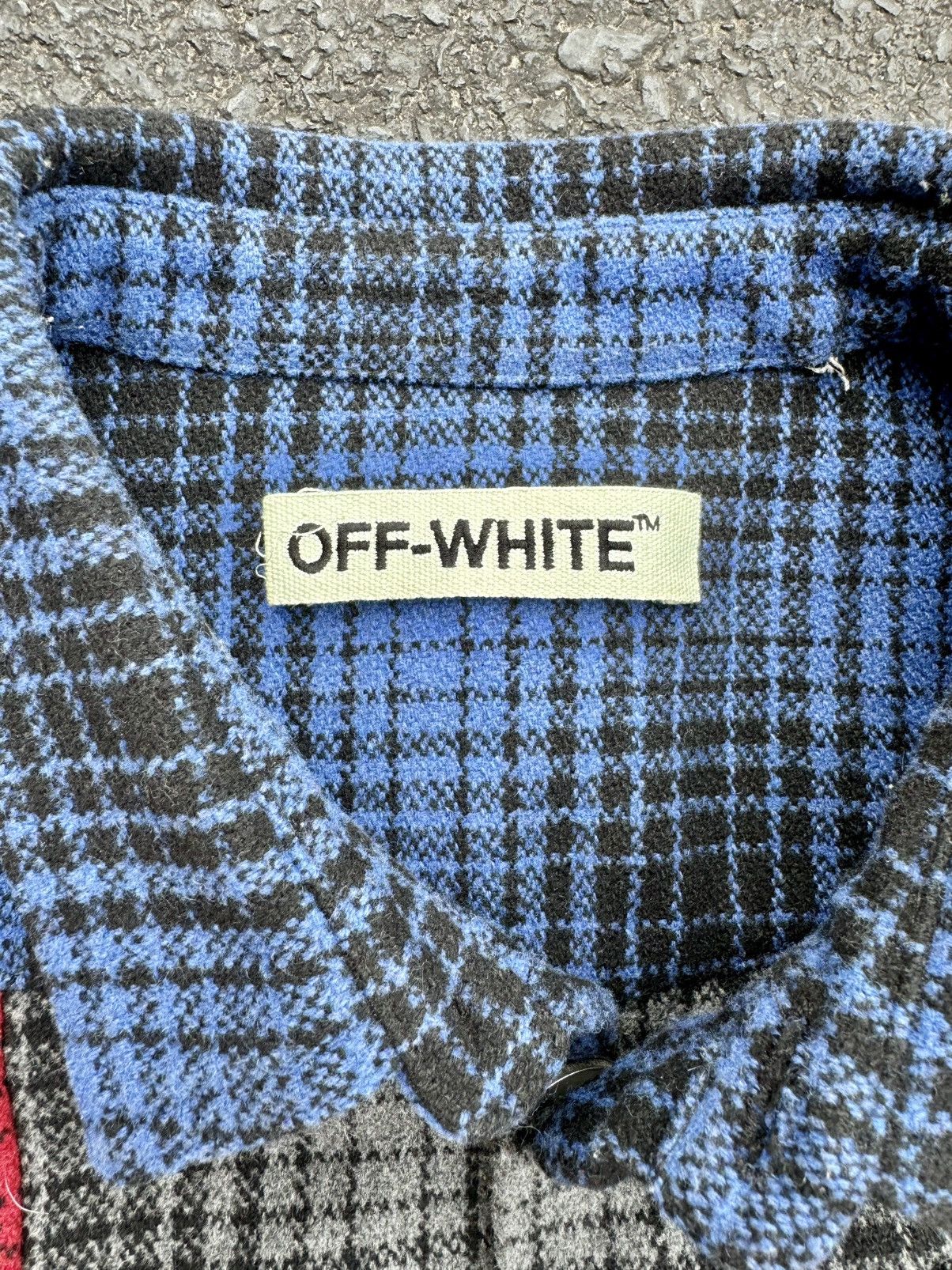 Off-White × Virgil Abloh Off White By Virgil Abloh Patchwork Flannel Jacket Size US L / EU 52-54 / 3 - 5 Thumbnail