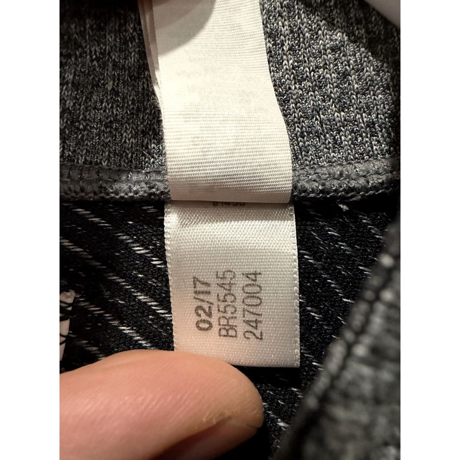Adidas Adidas Womens Large Bomber Jacket Reigning Champ Primeknit Chevron Stripe Zip Gray Size L / US 10 / IT 46 - 4 Thumbnail