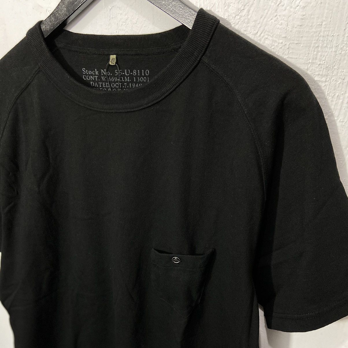 Designer × Japanese Brand × Nigel Cabourn Nigel Cabourn Pocket Tshirt Black Size US M / EU 48-50 / 2 - 2 Thumbnail