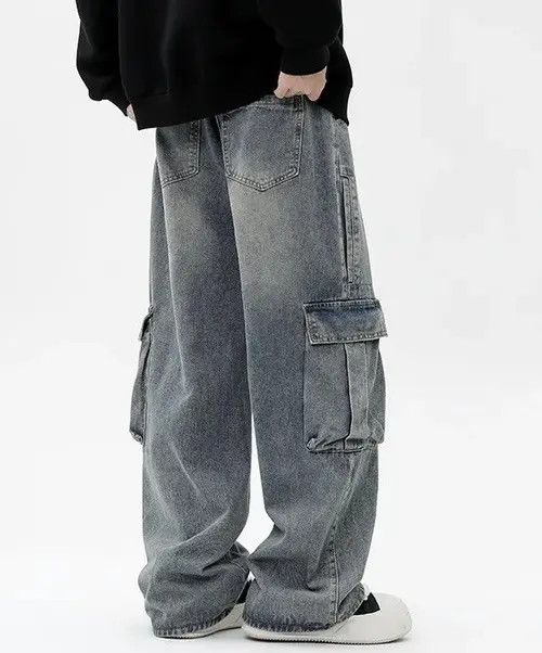 Jean Y2K Vintage Men Cargo Jeans Size US 26 / EU 42 - 4 Thumbnail