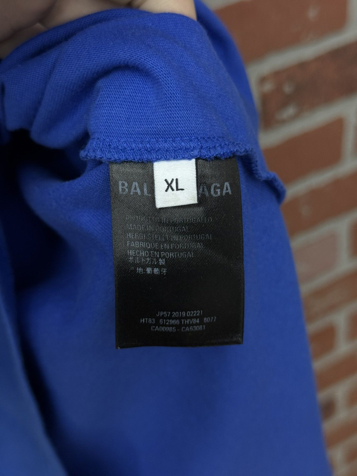 Balenciaga Balenciaga Men’s Oversized Tee Shirt Size XL Blue Size US XL / EU 56 / 4 - 12 Thumbnail