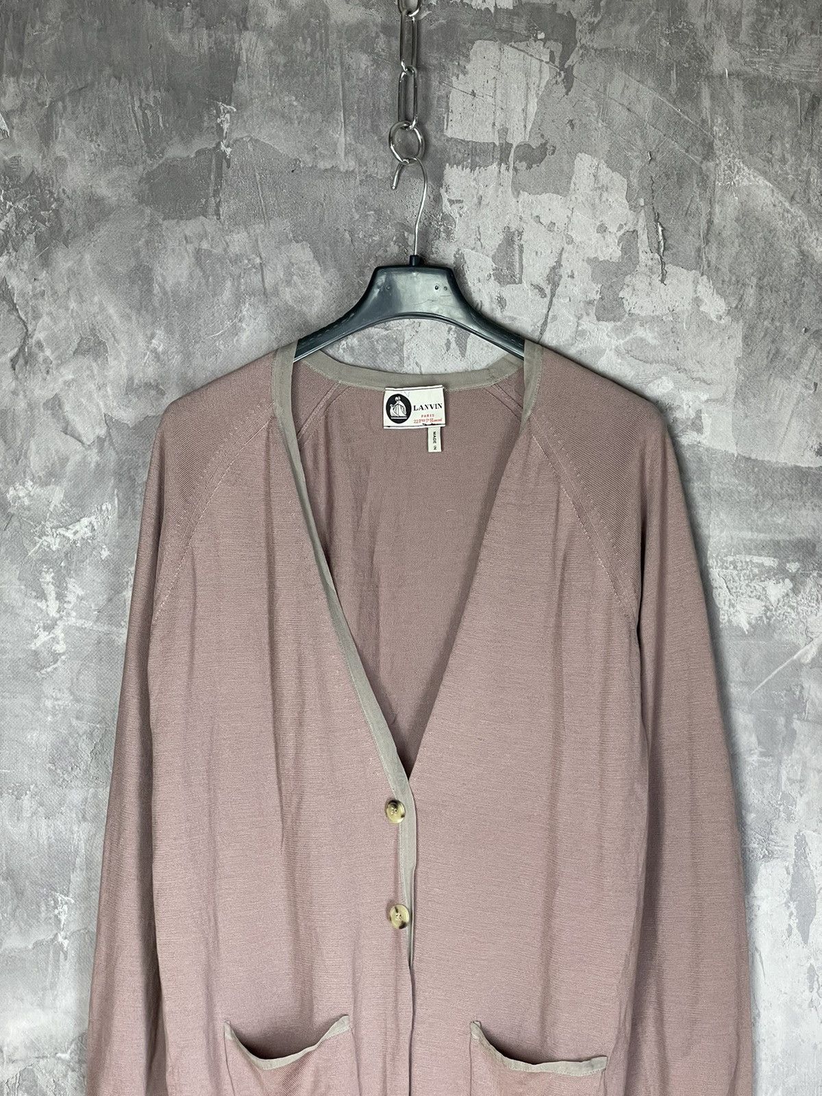 Lanvin × Vintage Lanvin Vintage Luxury Silk Cardigan Sweater Size L / US 10 / IT 46 - 2 Thumbnail
