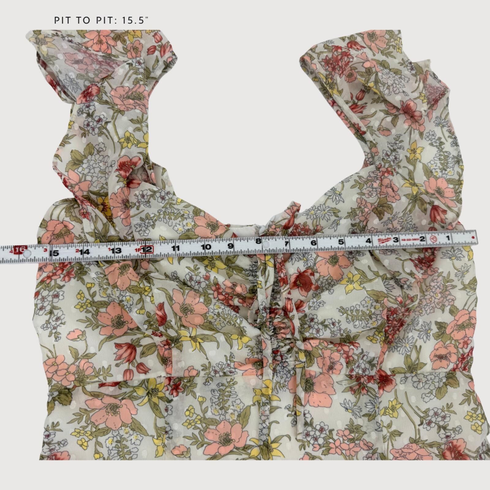 Other Superdown Kristyn Floral Ruffle Mini Dress M Size M / US 6-8 / IT 42-44 - 7 Thumbnail