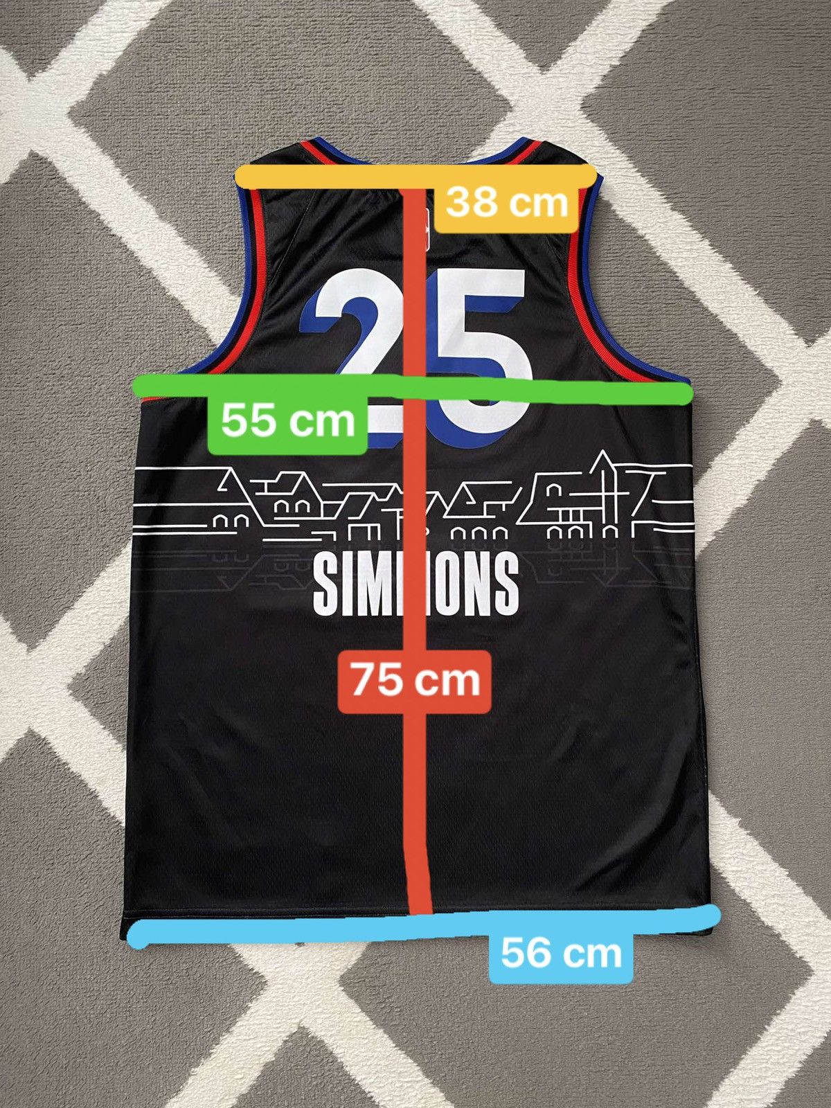 NBA × Nike Nike NBA Philadelphia 76ers Ben Simmons Jersey City Edition Size US L / EU 52-54 / 3 - 15 Thumbnail