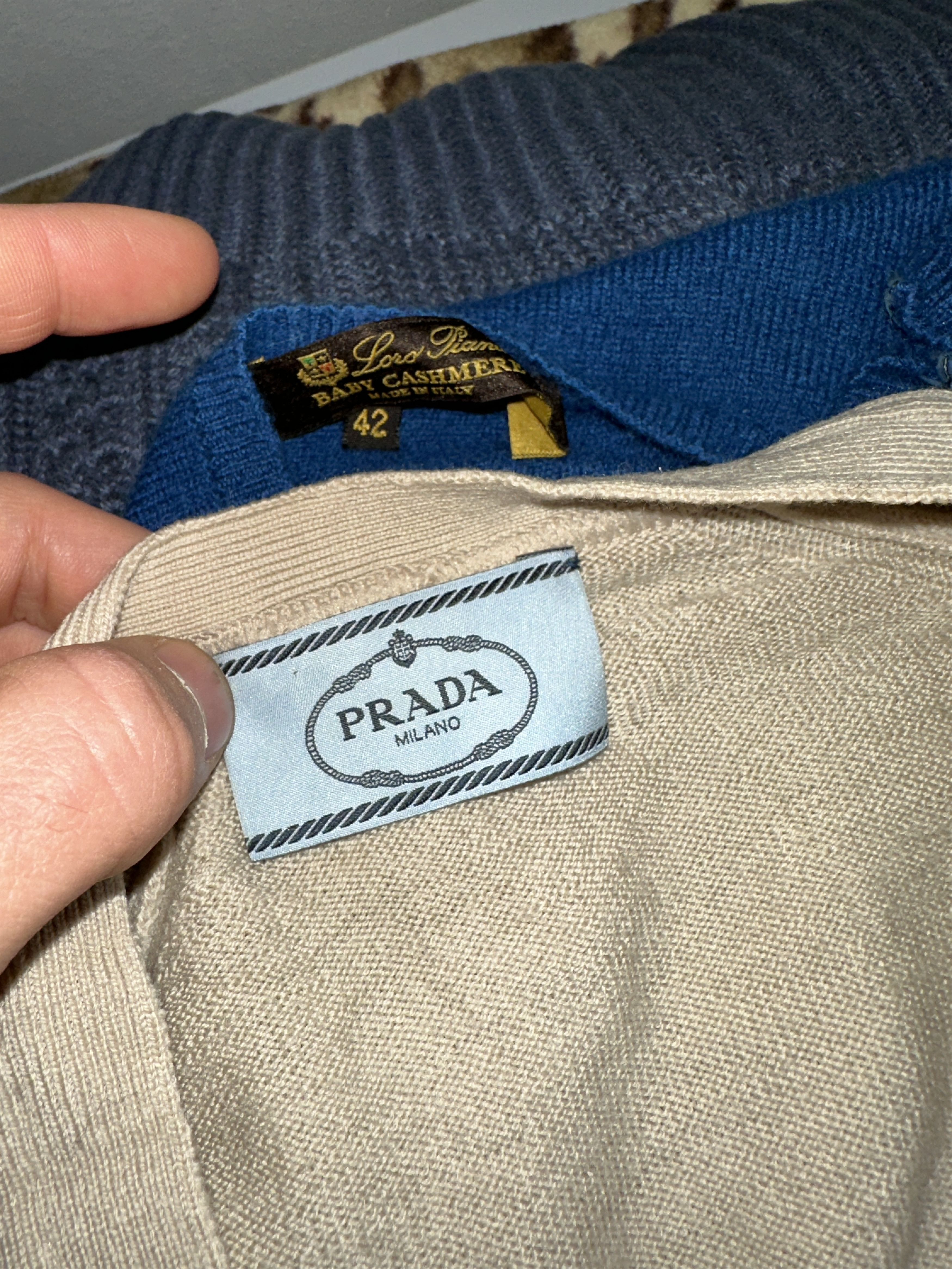 Prada Prada Milano Fine Knit Wool Cardigan Button Beige Size 40 IT Size M / US 6-8 / IT 42-44 - 3 Thumbnail