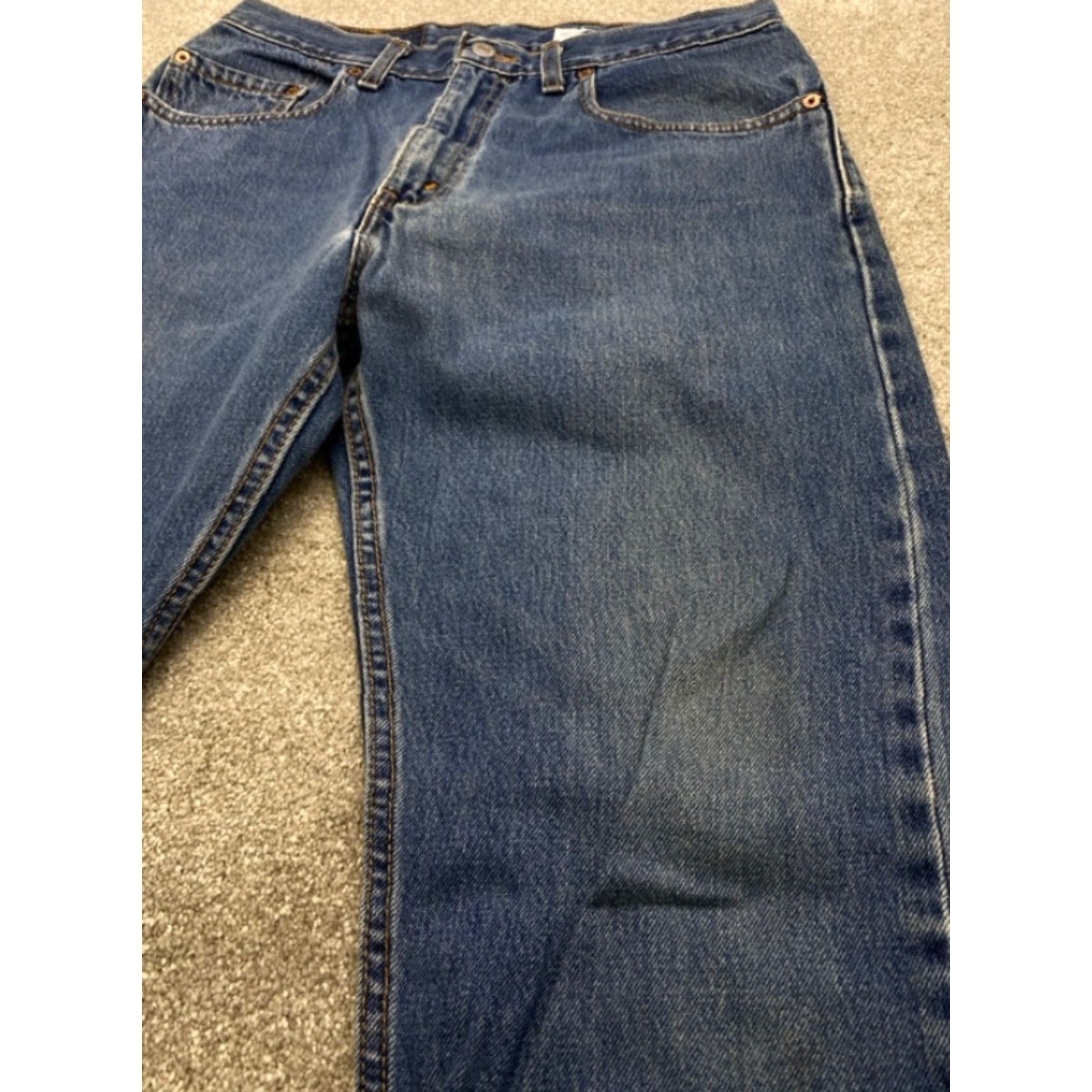 Levi's VTG Levi's 505 Jeans Men's 32x30 Blue Denim Regular Straight Distressed USA Jeans Mens 32 Blue Distressed 505 Straight Levi's 500 Series Size US 32 / EU 48 - 7 Thumbnail
