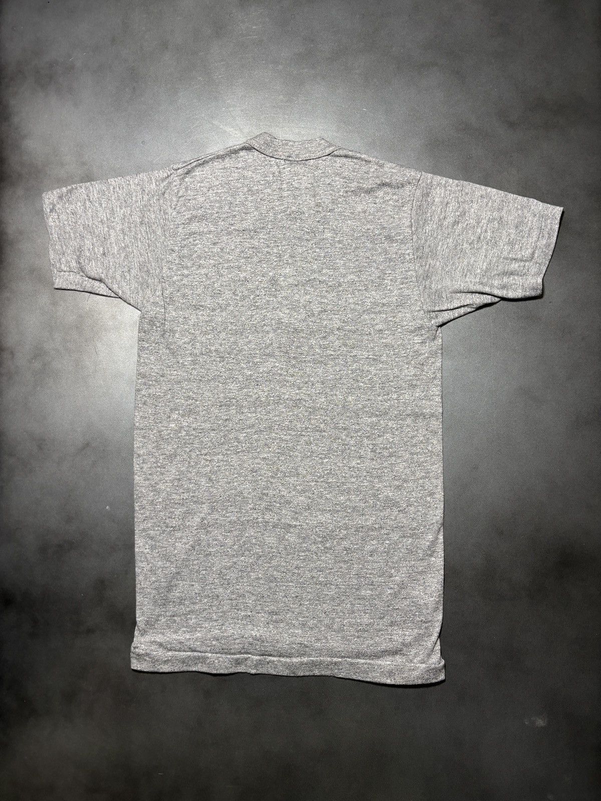 Vintage 1980s Vintage Blank Tee Made in USA Heather Baby T Crop 70s Size US S / EU 44-46 / 1 - 9 Thumbnail