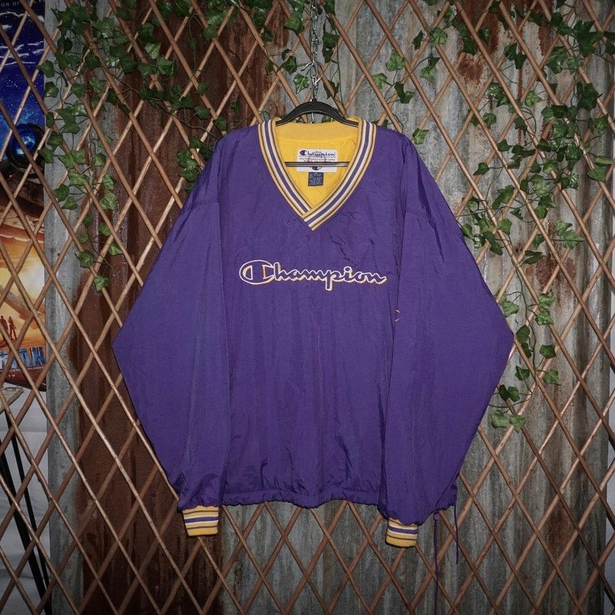 Champion XXL - Vintage Y2K champion embroider pullover windbreaker Size US XXL / EU 58 / 5 - 1 Thumbnail