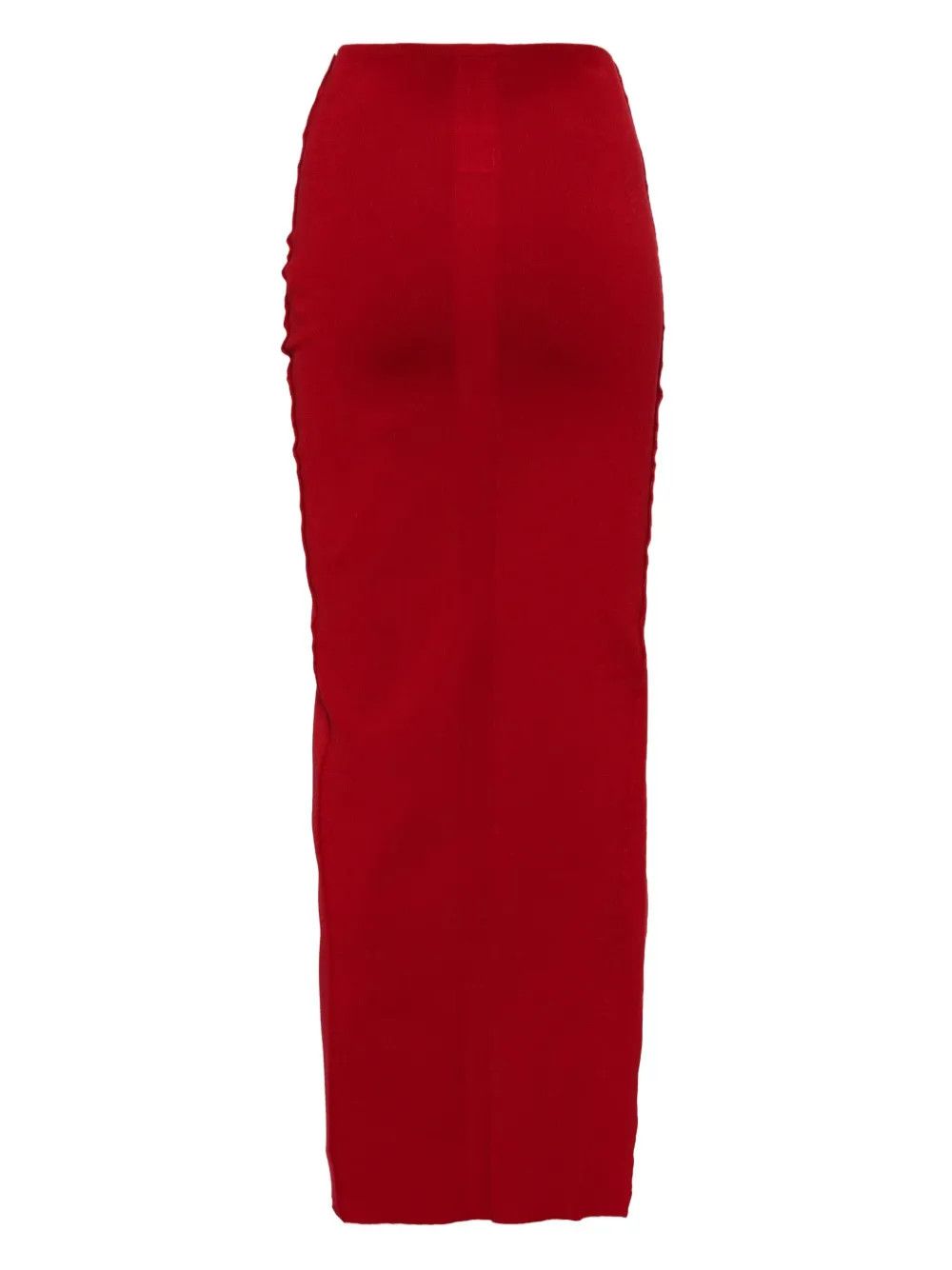 Rick Owens o1y0126 Maxi Skirt in Red Size 27" / US 4 / IT 40 - 1 Thumbnail
