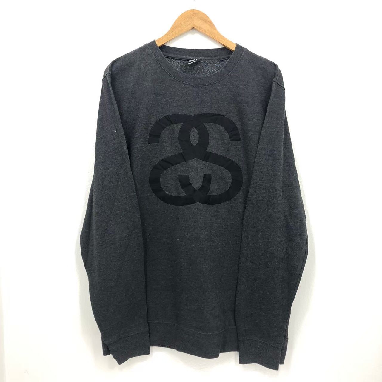 Stussy × Vintage Vintage STUSSY sweater Big Logo BN Size US XL / EU 56 / 4 - 2 Thumbnail