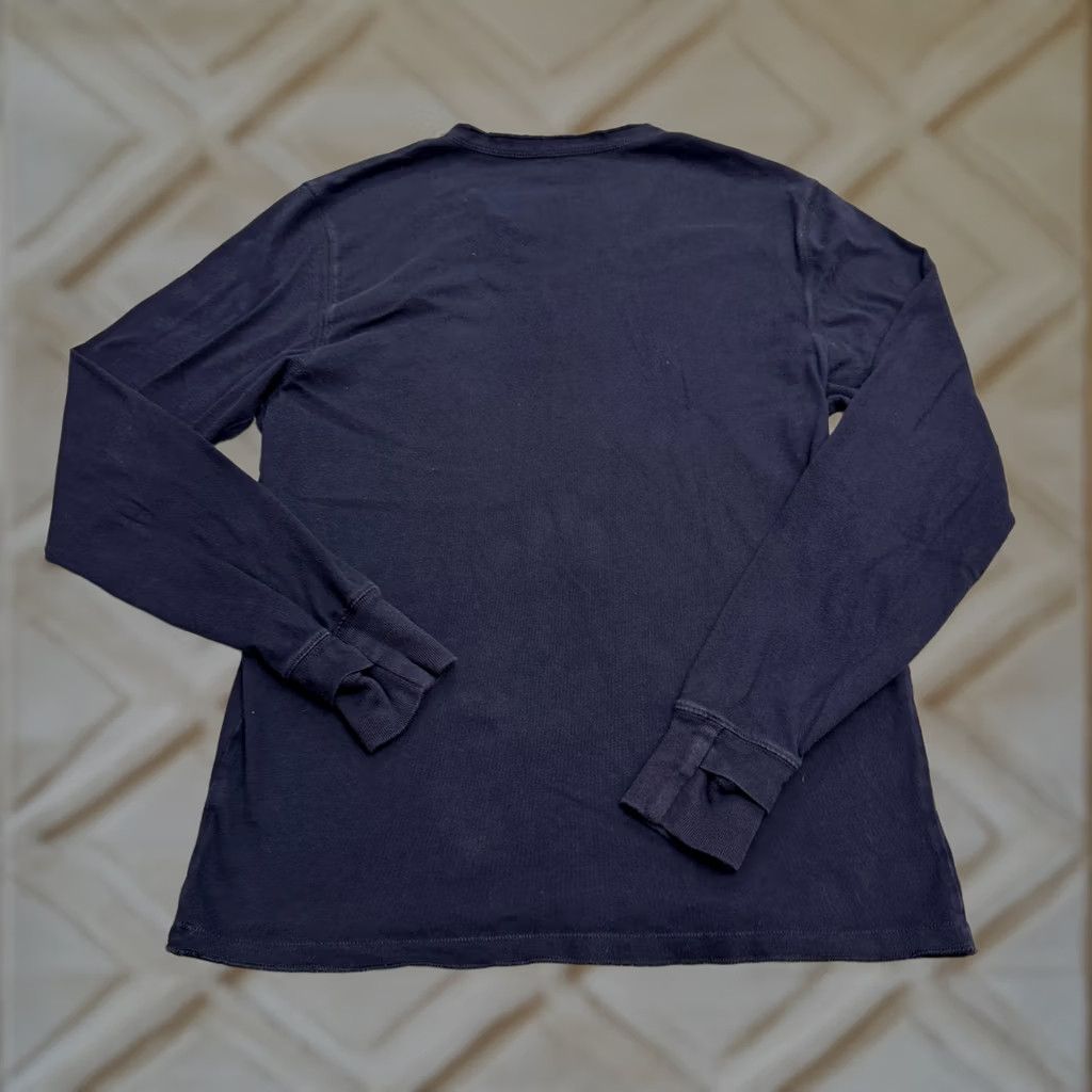 Club Monaco Club Monaco Henley Long Sleeve T-Shirt Mens M Navy Blue 100% Cotton Tee Size US M / EU 48-50 / 2 - 1 Thumbnail
