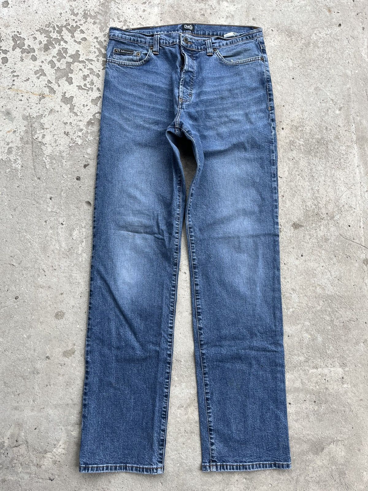 Dolce & Gabbana × Japanese Brand D&G Vintage Dolce & Gabbana Distressed Denim Straight Jeans Size US 32 / EU 48 - 2 Thumbnail