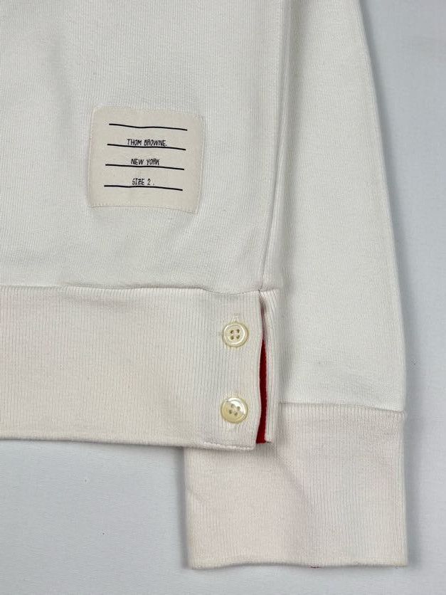 Thom Browne Thom Loopback Center Back Stripe Crewneck Pullover Size US M / EU 48-50 / 2 - 7 Thumbnail
