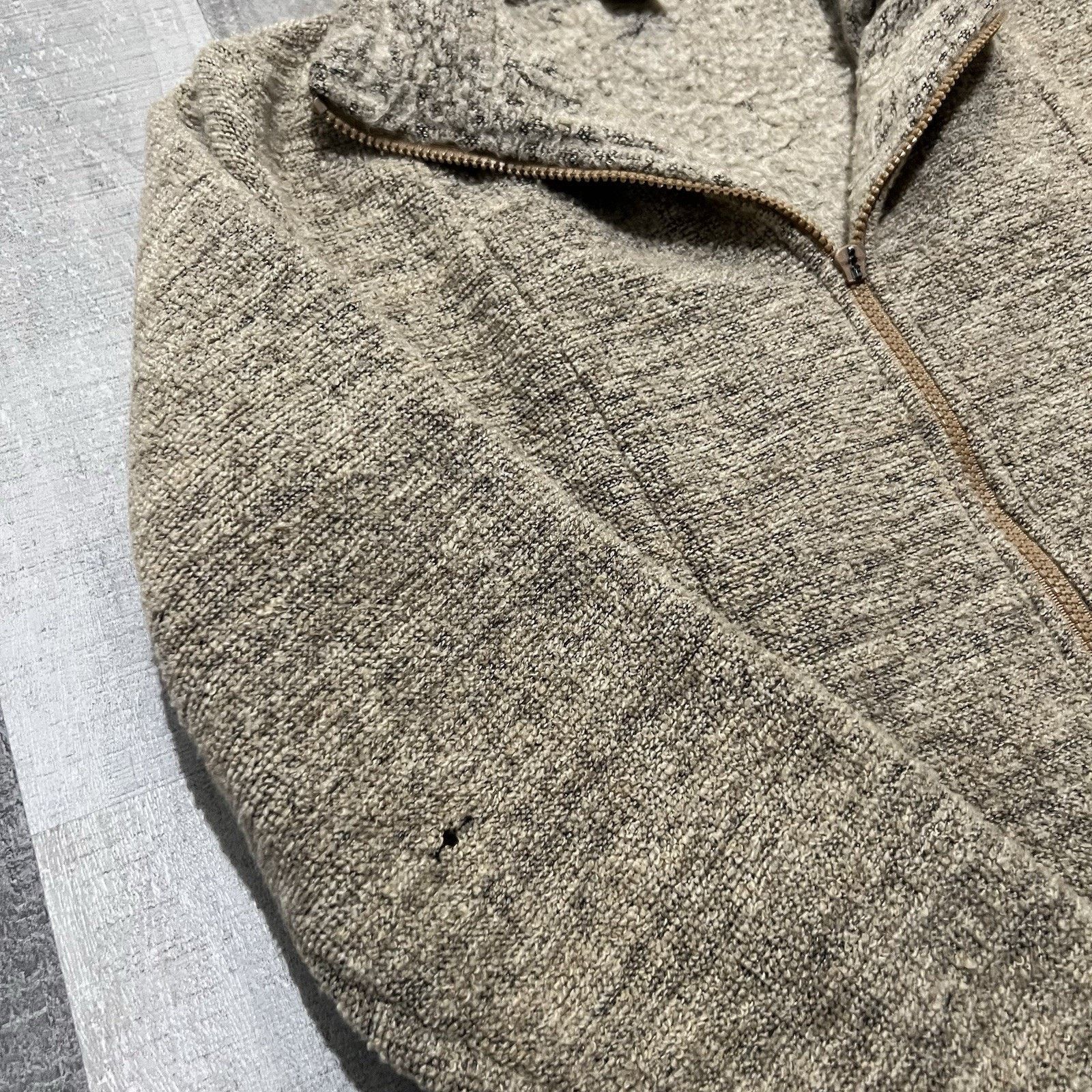 Prana VTG Prana Oatmeal Fleece Full Zip USA Women's Outdoor Jacket Size M / US 6-8 / IT 42-44 - 4 Thumbnail