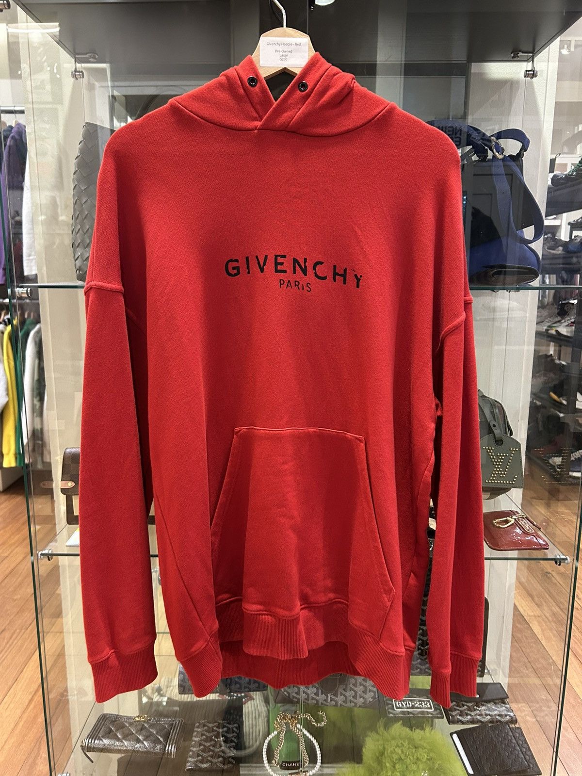 Givenchy Givenchy Paris Hoodie - Red Size US M / EU 48-50 / 2 - 1 Thumbnail