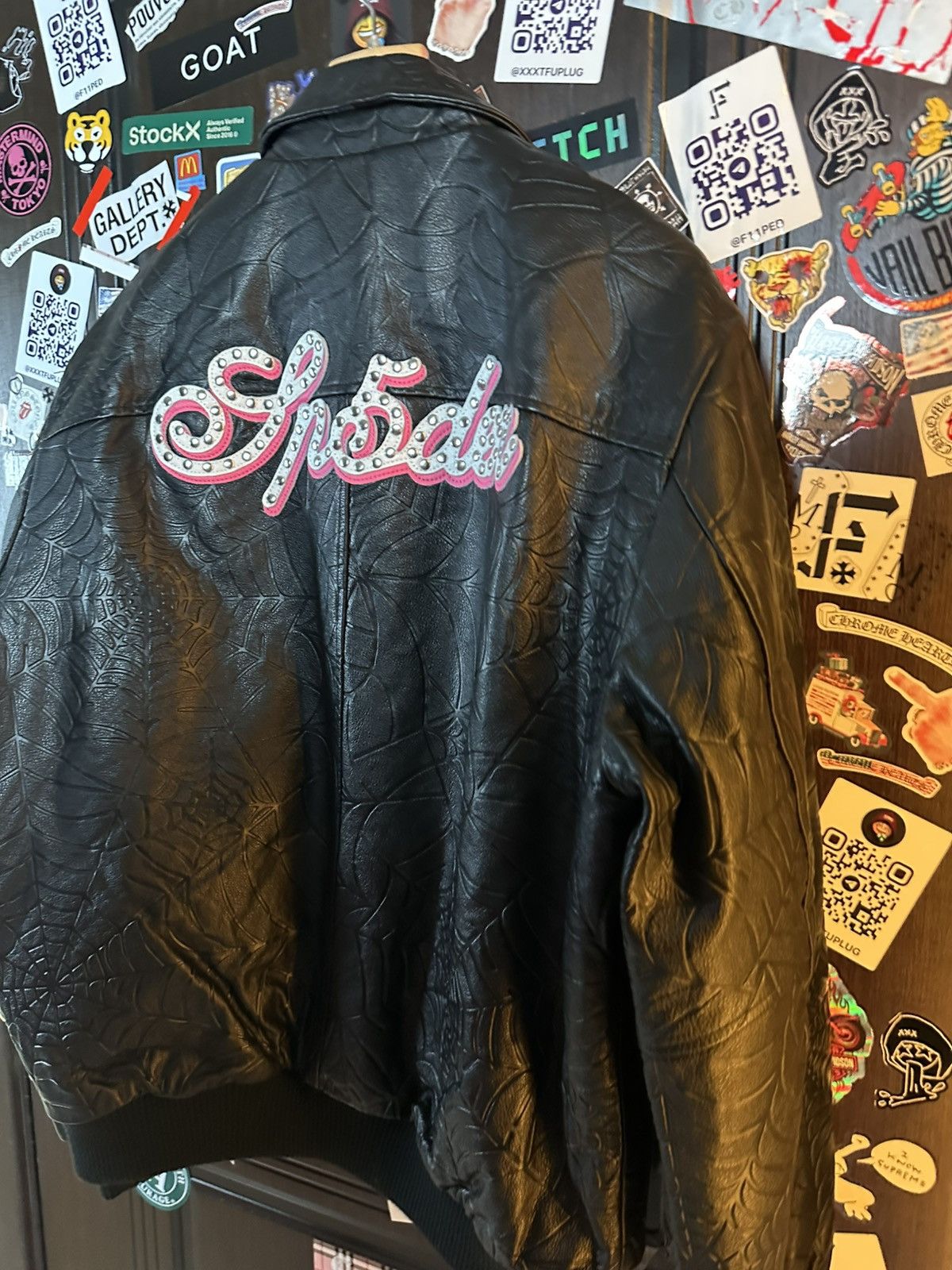 Sp5der Sp5der Worldwide Leather Web Jacket Size US L / EU 52-54 / 3 - 5 Thumbnail