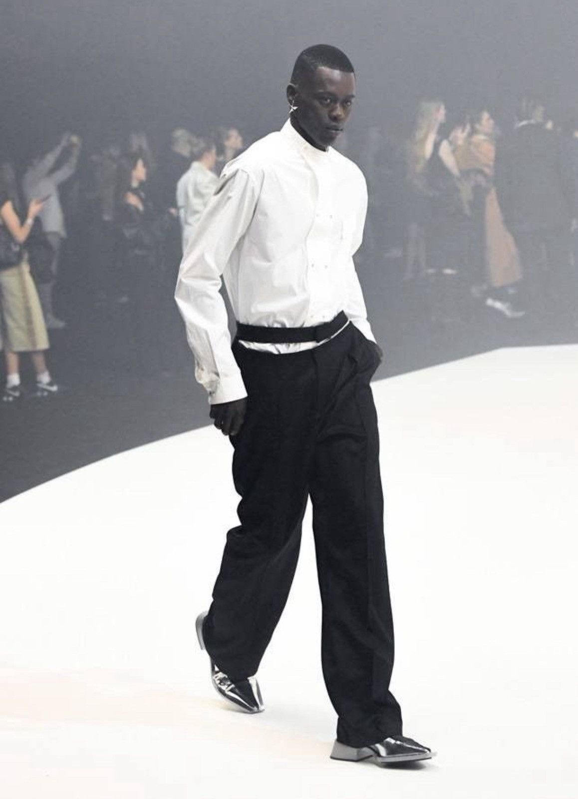 Thierry Mugler OG Spring 1990 Mugler Double Breasted Tailored Fencing Shirt Size US L / EU 52-54 / 3 - 5 Thumbnail