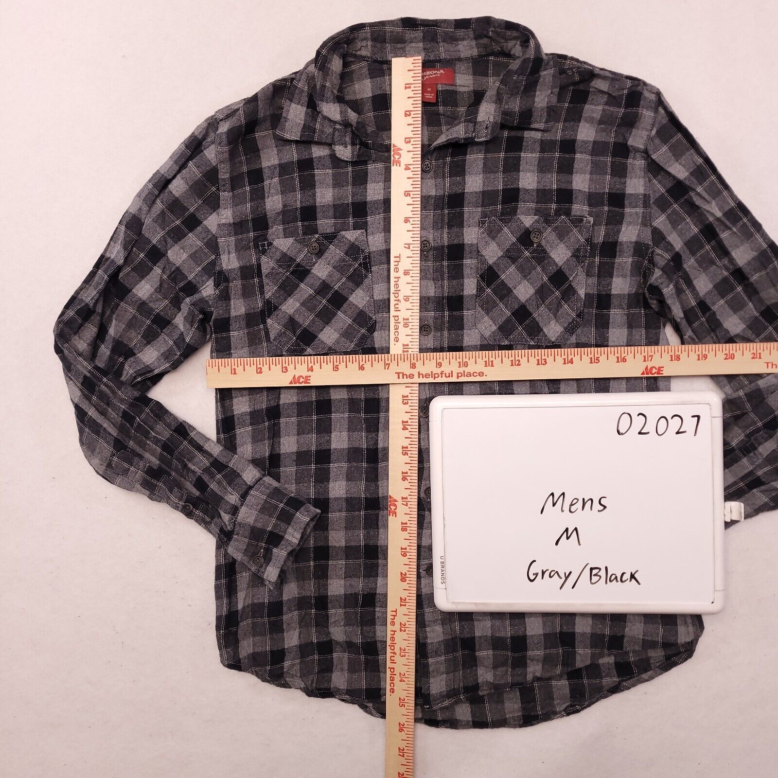 Arizona Jean Co. Arizona Jean Co Gingham Flannel Button Up Shirt Mens Size M Size US M / EU 48-50 / 2 - 7 Thumbnail