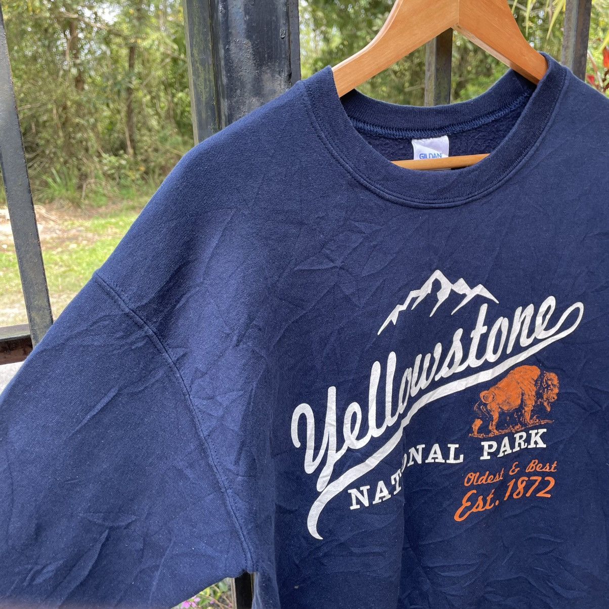 Gildan × Vintage 🔥Vintage Yellow Stone National Park Pullover Sweatshirts Size US S / EU 44-46 / 1 - 7 Thumbnail