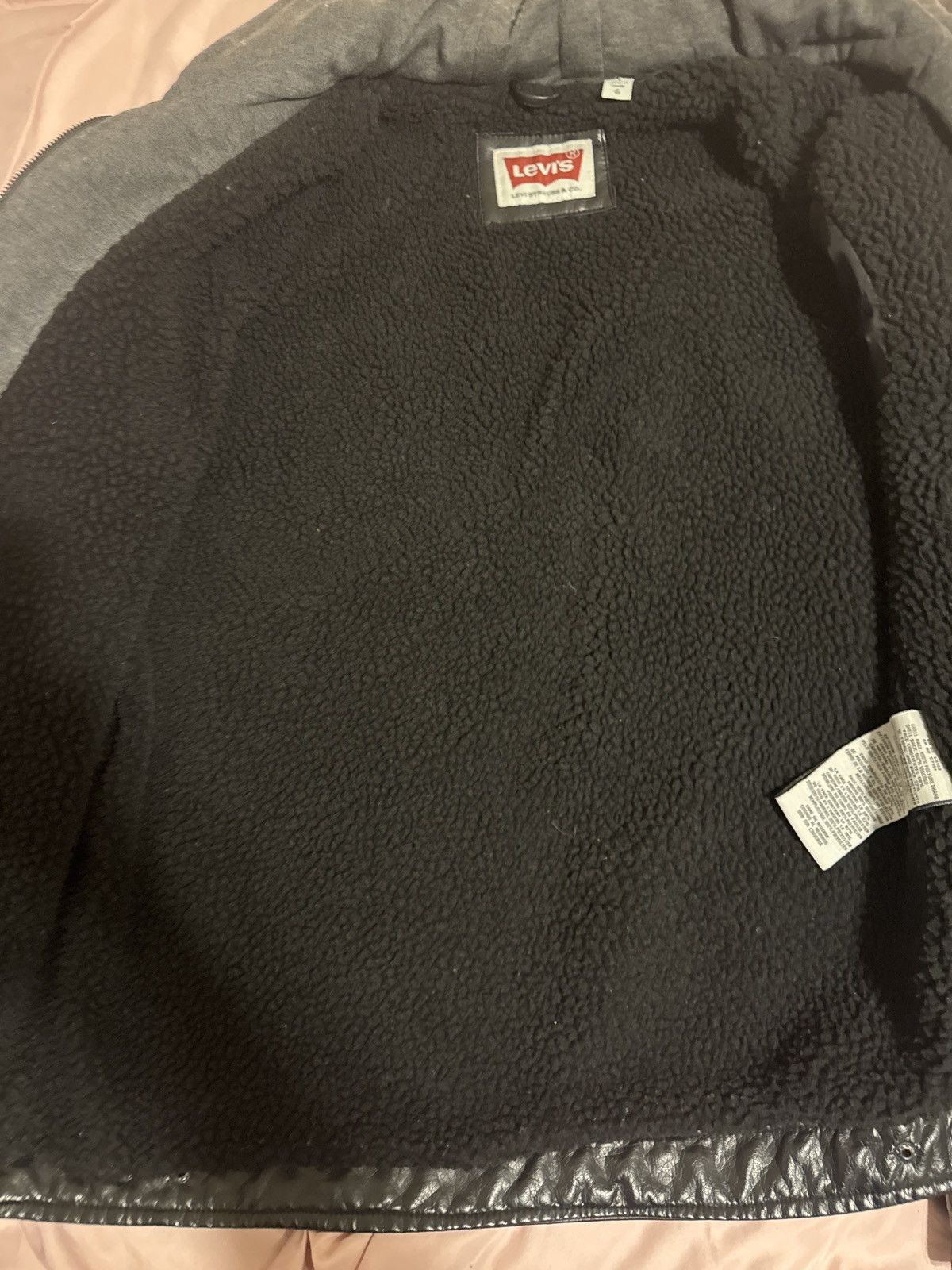 Levi's Levi Leather Hooded Jacket Black Size US L / EU 52-54 / 3 - 6 Thumbnail