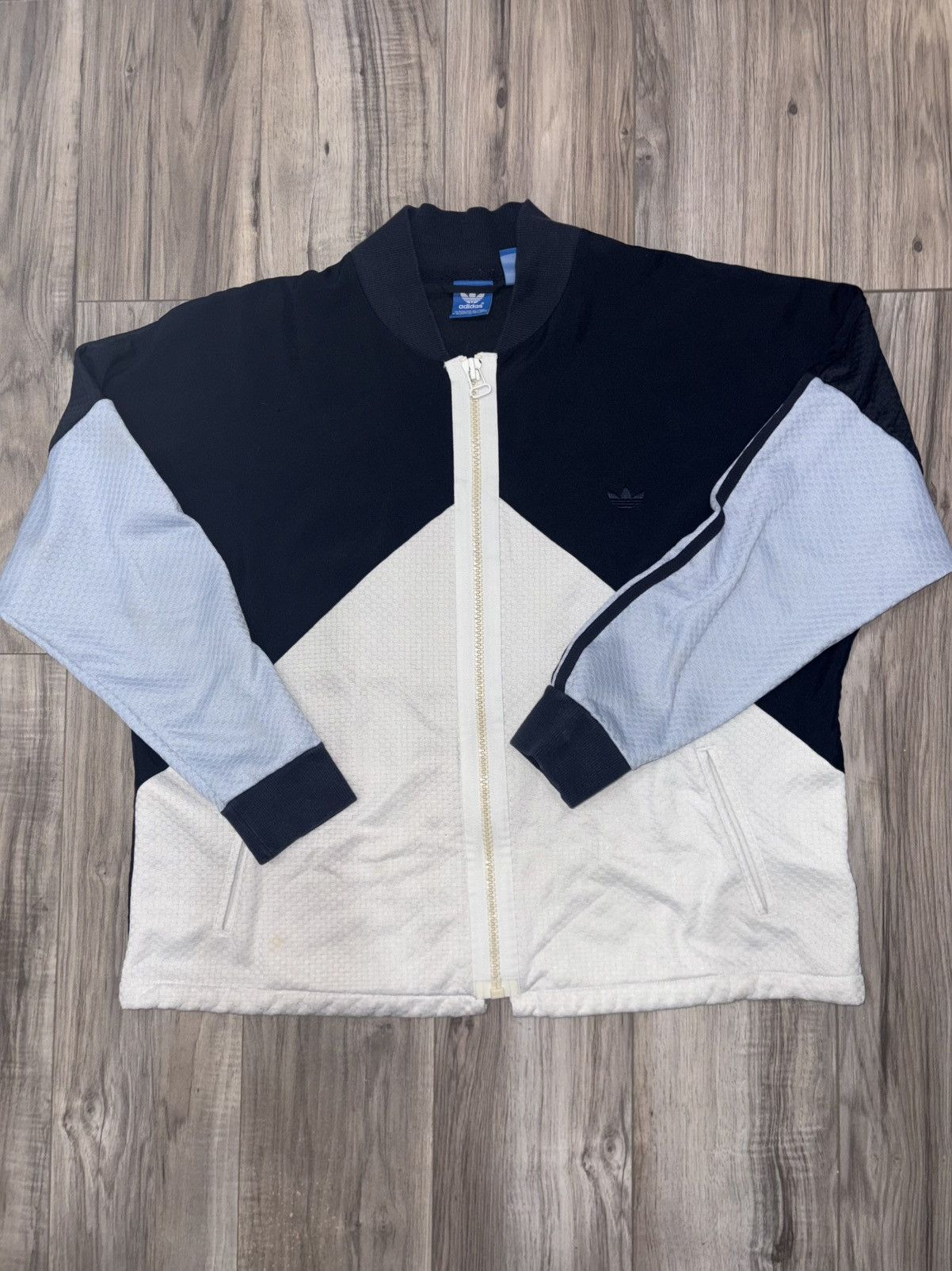 Adidas × Vintage ADIDAS NO HOOD ZIP UP Size US L / EU 52-54 / 3 - 1 Thumbnail