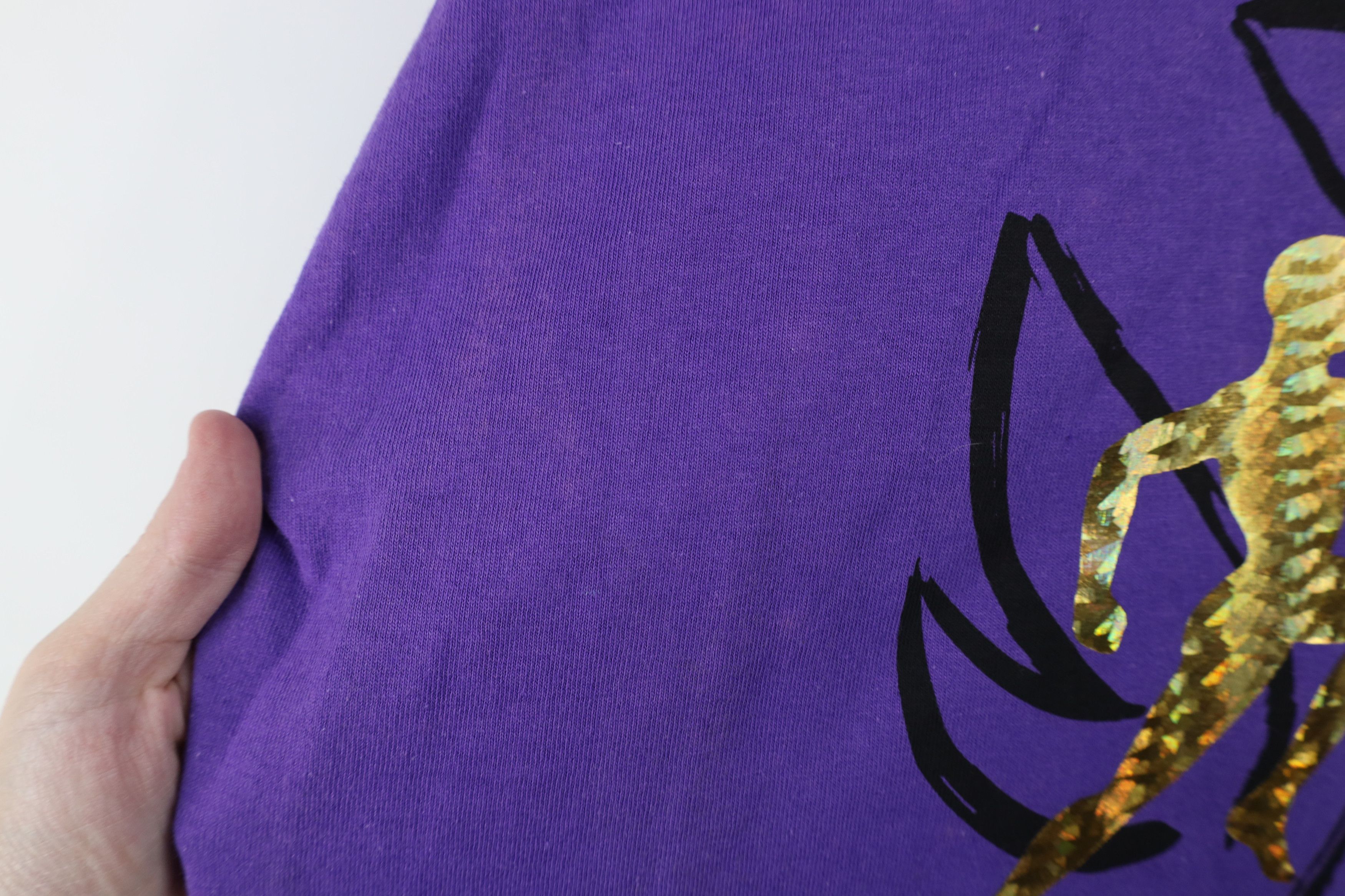 Hanes Deadstock Vintage 90s Atlanta Torch Relay T-Shirt Purple Size US L / EU 52-54 / 3 - 9 Thumbnail