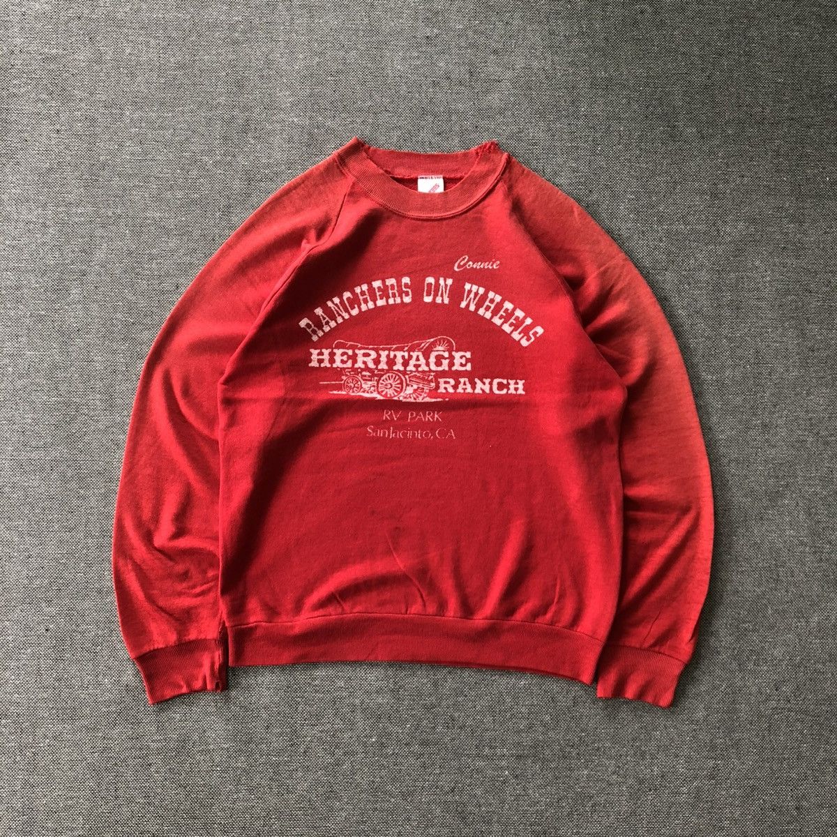 Jerzees Heritage Ranch RV Park in San Jacinto Vintage Sweatshirt Size US M / EU 48-50 / 2 - 1 Thumbnail