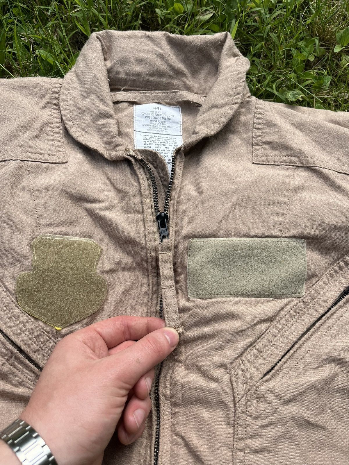 Vintage Vintage Military Flight Suit Size US 36 / EU 52 - 4 Thumbnail