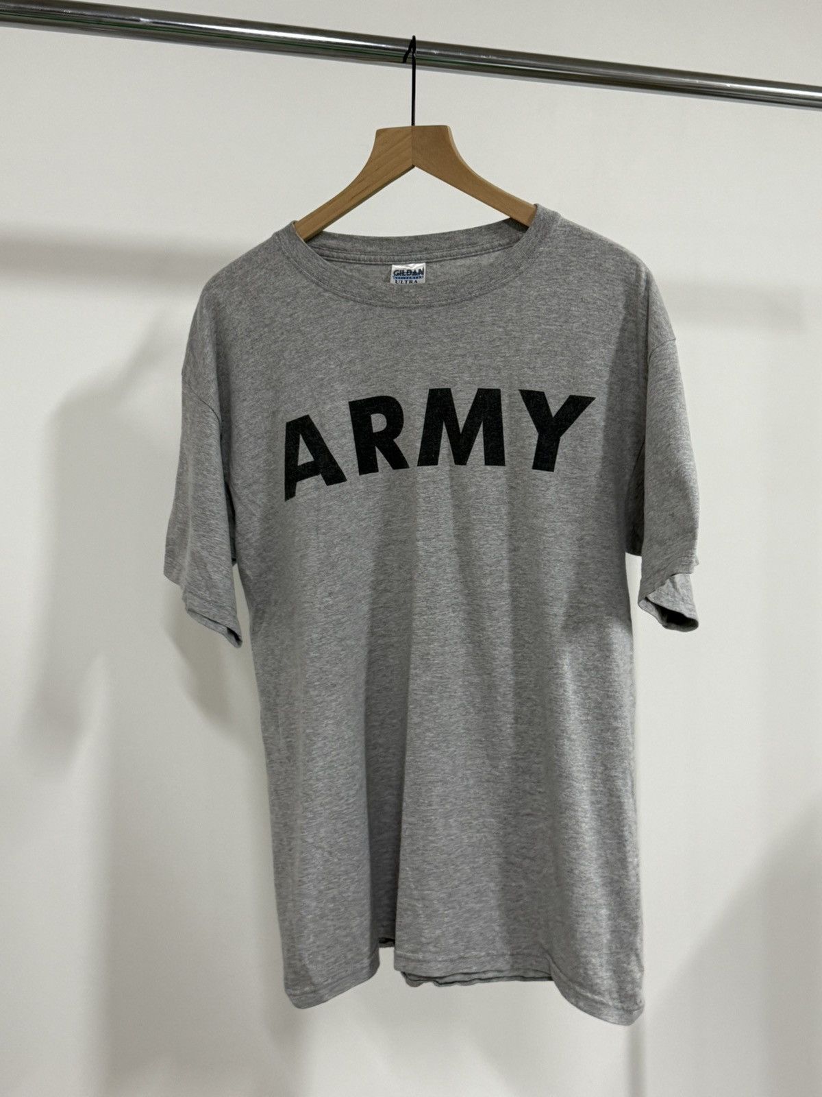Vintage Vintage ARMY Gilidan Retro y2k 00s Tee Grey Military Size US L / EU 52-54 / 3 - 1 Thumbnail