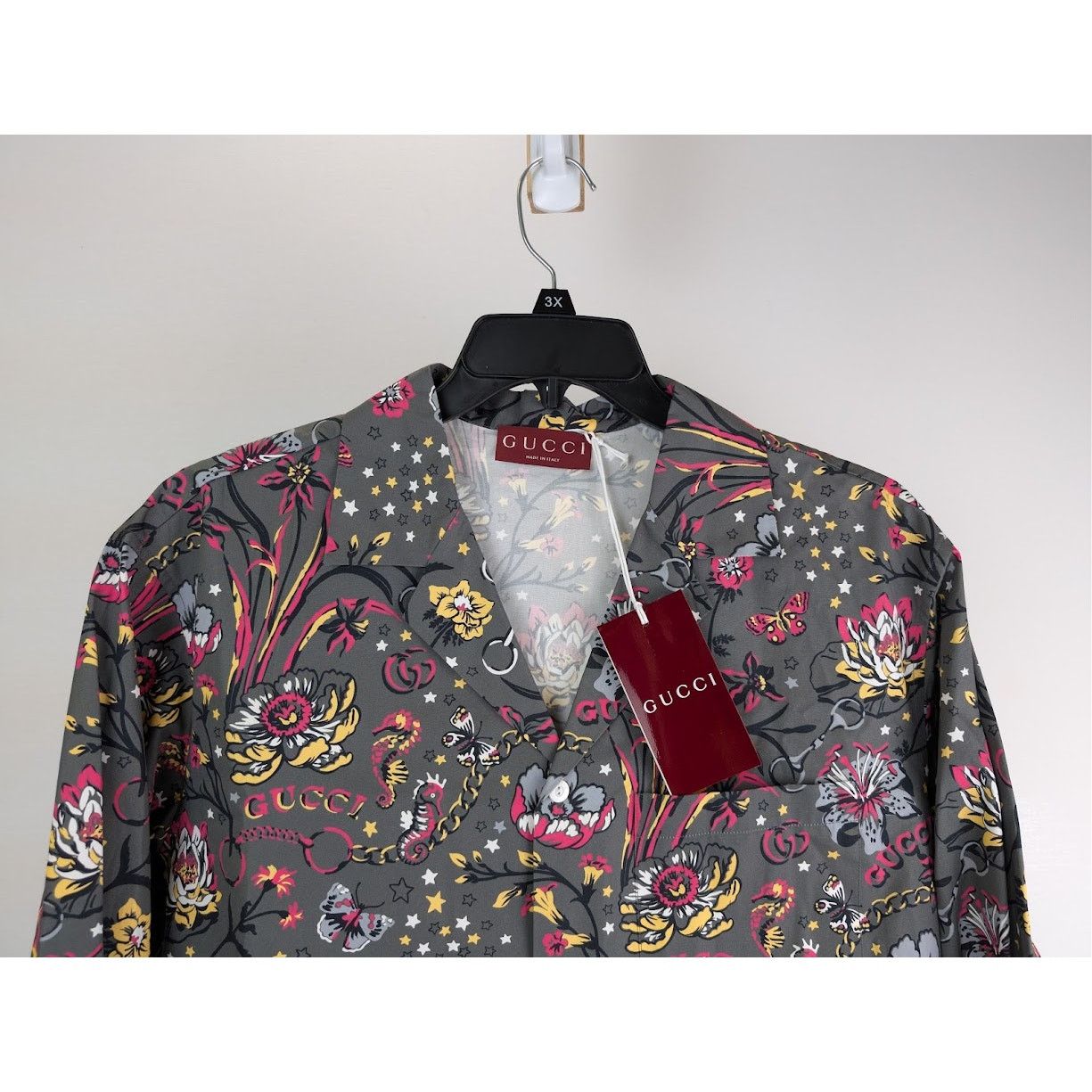Gucci o1rshd1 Cotton Bowling Shirt in Multicolor Size US M / EU 48-50 / 2 - 2 Thumbnail