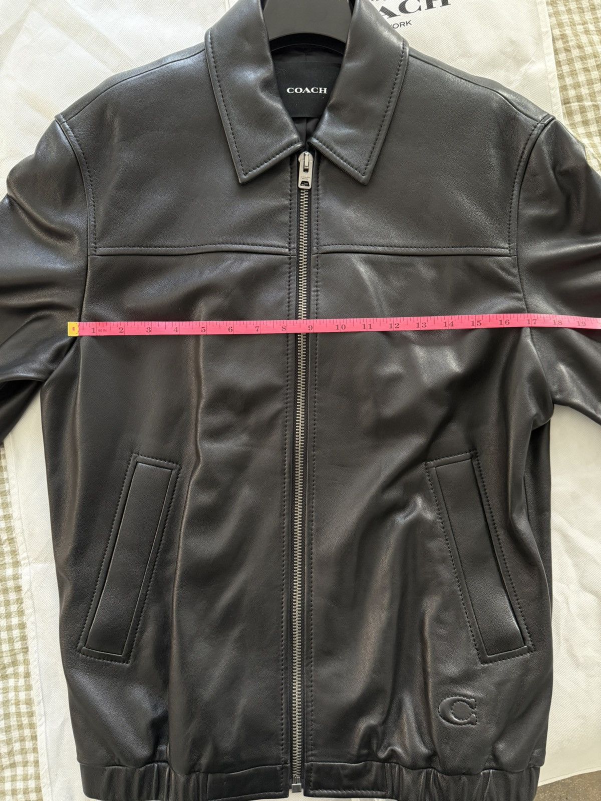 Coach Oversized Leather Jacket Size S / US 4 / IT 40 - 9 Thumbnail