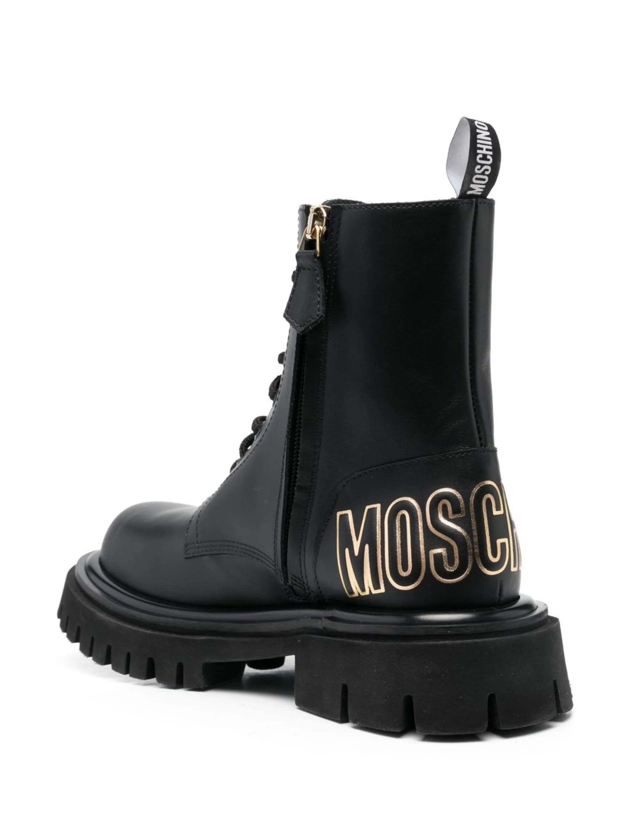 Moschino o1y0225 Logo Ankle Boots in Black Size US 9 / EU 42 - 3 Thumbnail
