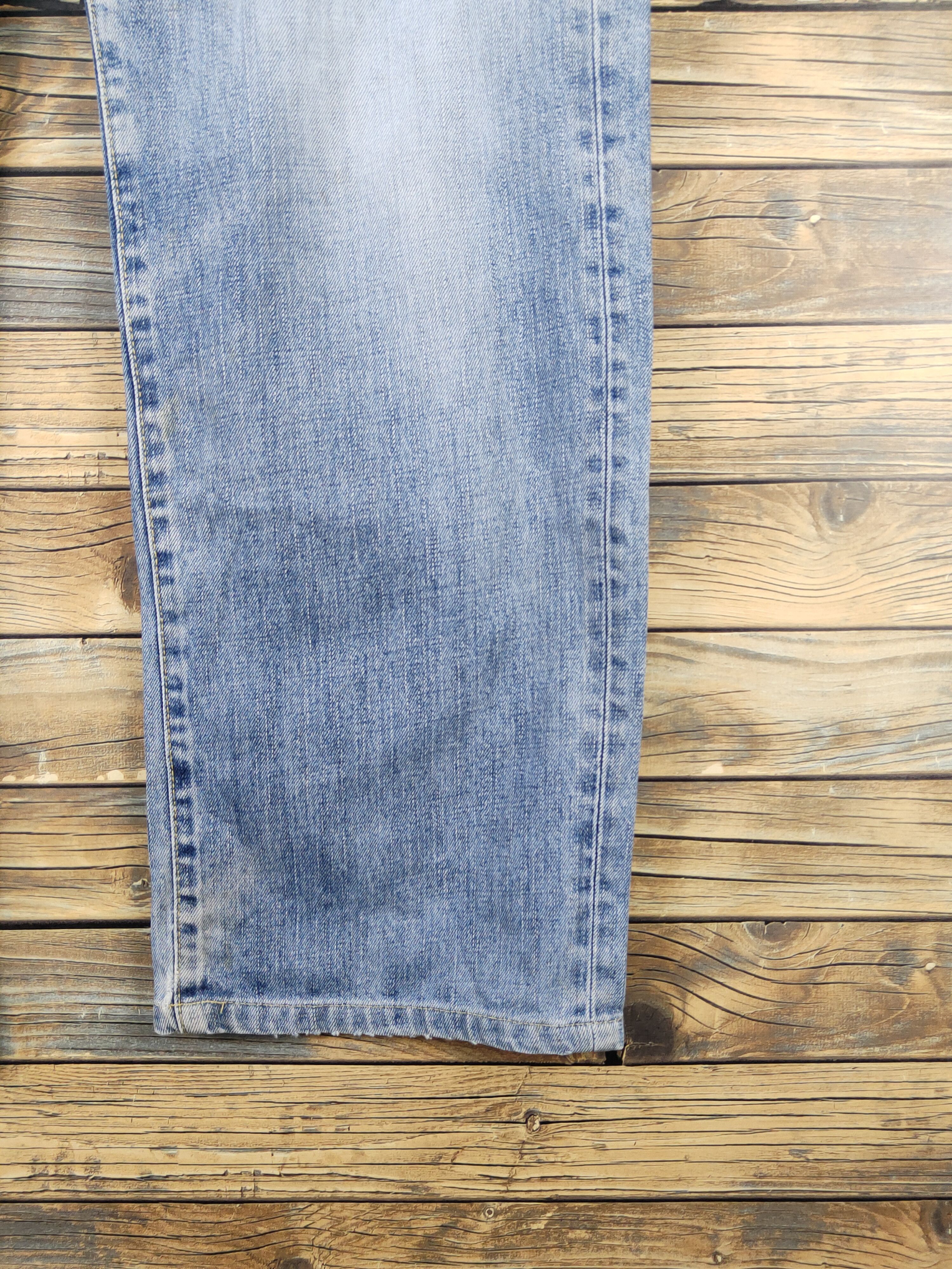 Japanese Brand Uniqlo vintage japan Blue Distressed Ripped denim #W1380 Size US 35 - 6 Thumbnail