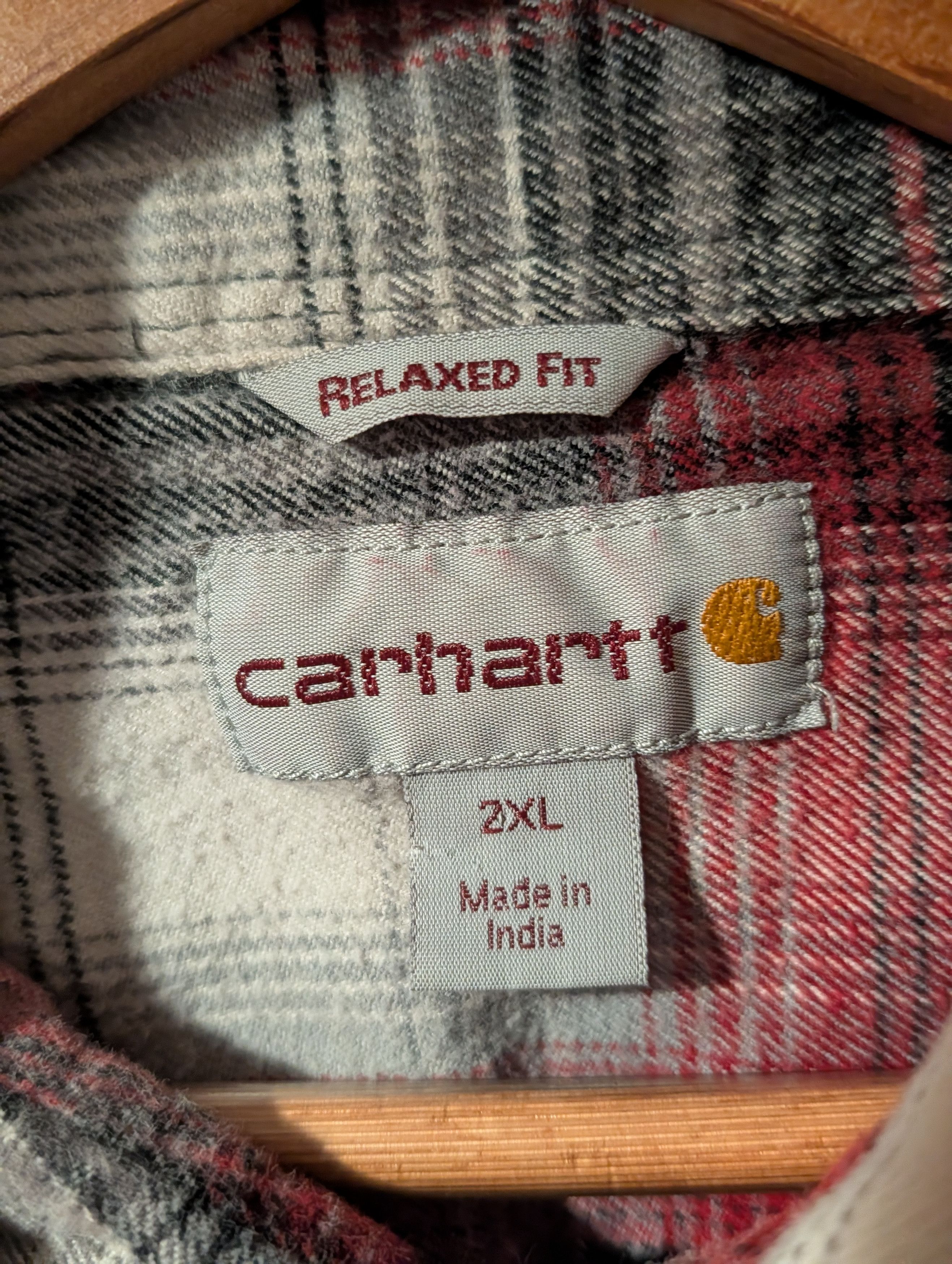 Carhartt Carhartt Rugged Flex Mens Relaxed Plaid Long Sleeve Flannel Size US XXL / EU 58 / 5 - 3 Thumbnail