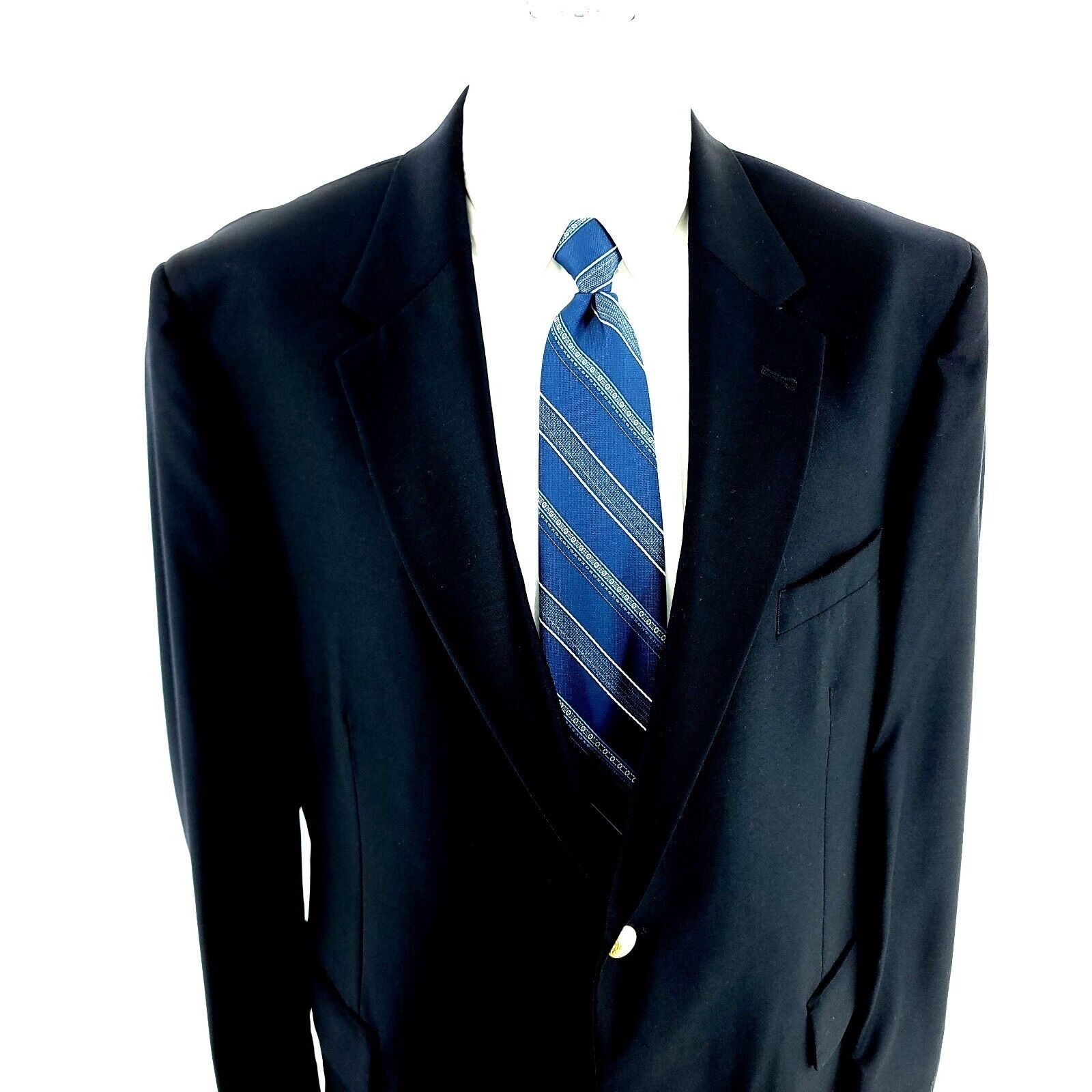 Jos. A. Bank Jos A Bank Signature Collection Wool 2 Gold Button Blazer 44 Size 44L - 1 Thumbnail