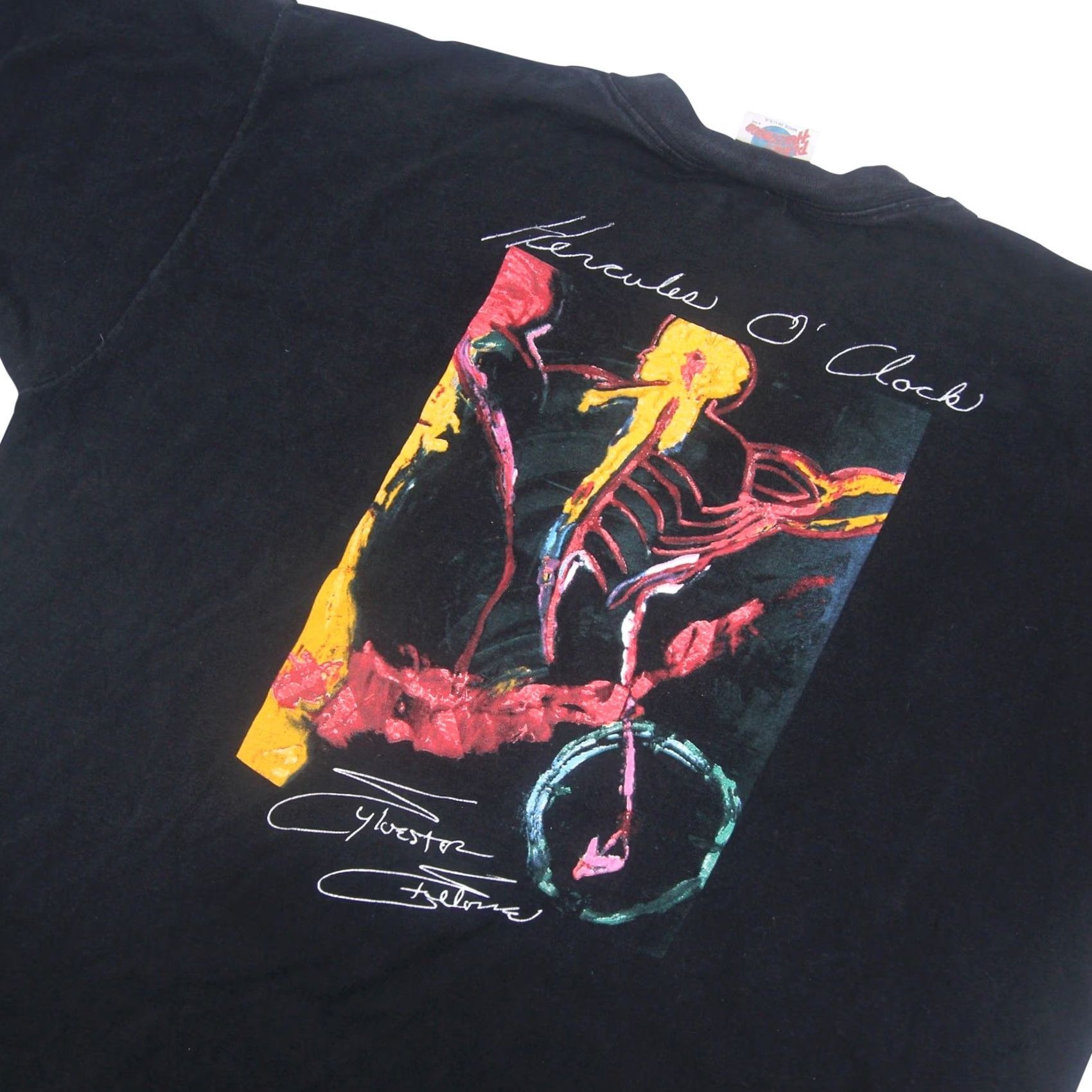 Planet Hollywood VINTAGE Planet Hollywood Celebrity Edition "Sylvester Stallone" Graphic T Shirt Men XL Black T-Shirt Graphic Stallone 90s Mens Size US XL / EU 56 / 4 - 2 Thumbnail