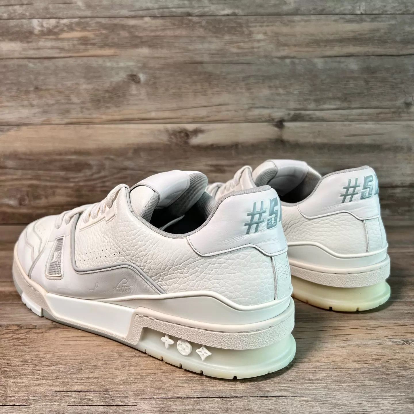 Louis Vuitton LV Trainer White Cement UK10.5 (44.5) 95 New Size US 11.5 / EU 44-45 - 4 Thumbnail