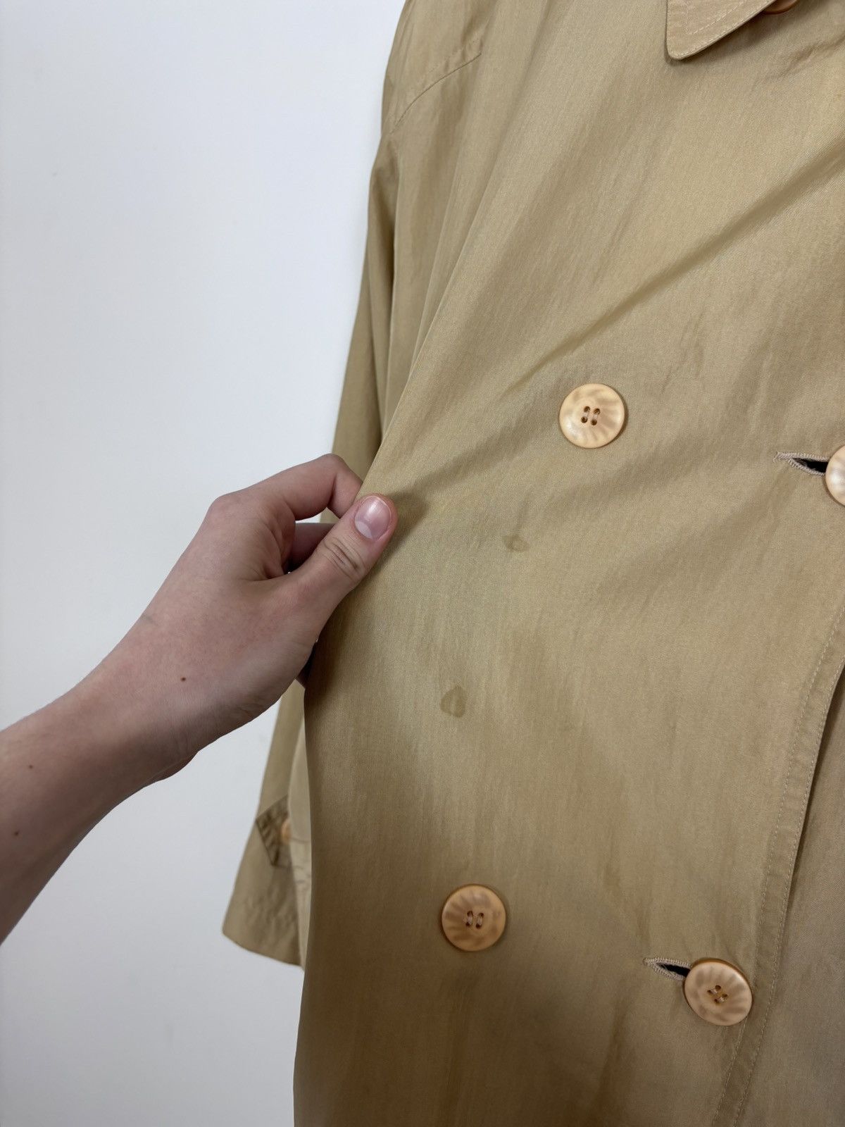 Les Copains Les Copains Sportswear Women’s Double Breasted Silk Coat Size M / US 6-8 / IT 42-44 - 6 Thumbnail