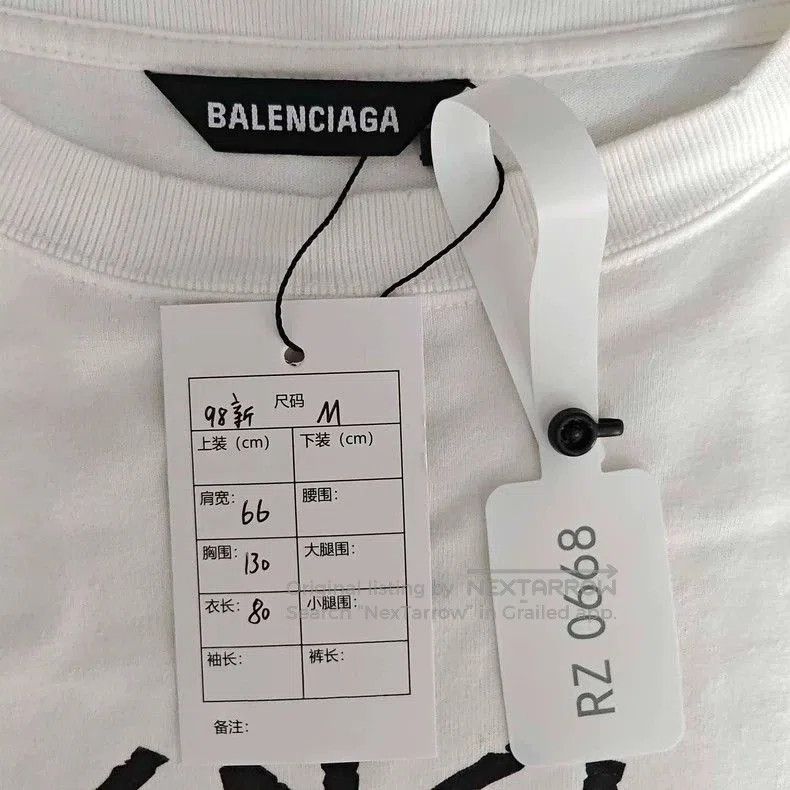 Balenciaga Balenciaga Marathon Short Sleeve Tee. Size US M / EU 48-50 / 2 - 2 Thumbnail