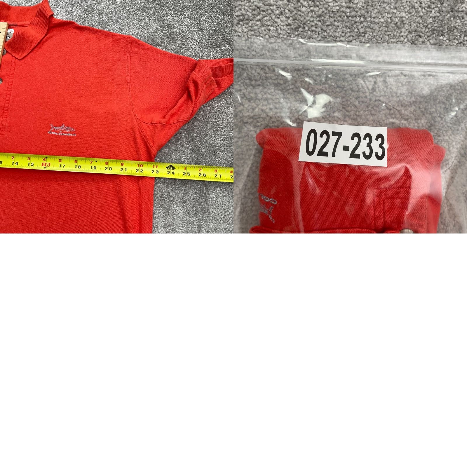 Vintage Columbia Polo Shirt Mens Large Orange Short Sleeve 100% Cotton Fishing Camping Shirt Regular Fit Collared Logo Breathable Easy Care Vintage No Size US L / EU 52-54 / 3 - 8 Thumbnail