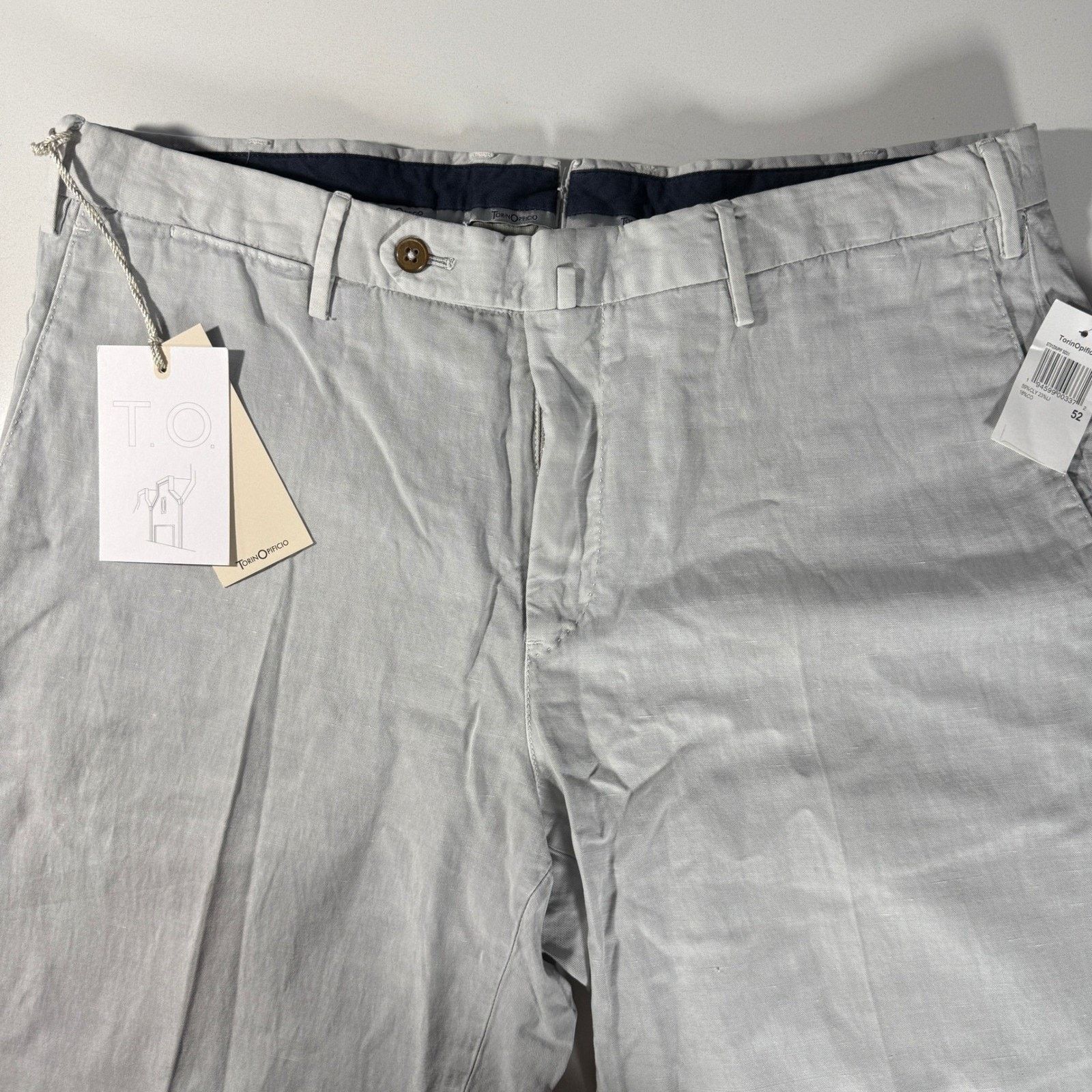 Other TorinOpificio Mens Lyocell Linen Cotton Trousers Italy 52 Size US 36 / EU 52 - 15 Thumbnail