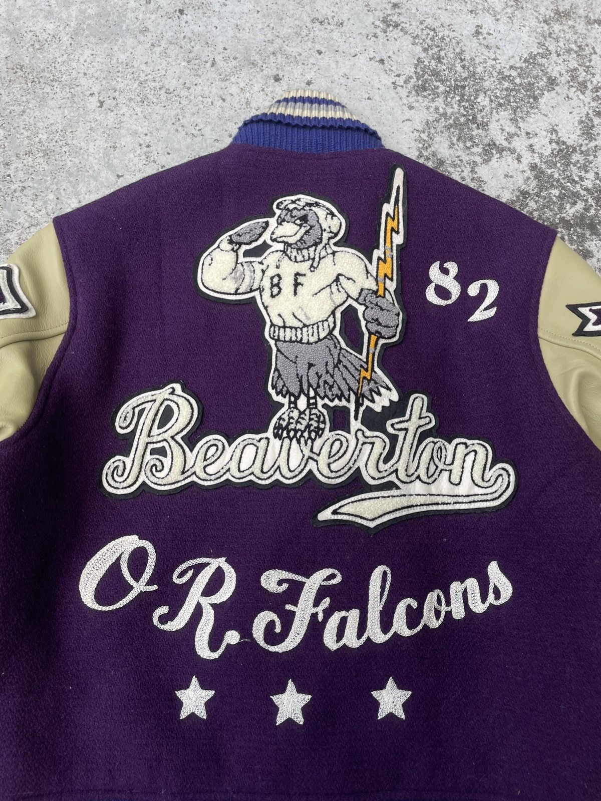 Whitesville Vintage Whitesville "Beaverton Falcons" Varsity Jacket Size US M / EU 48-50 / 2 - 3 Thumbnail