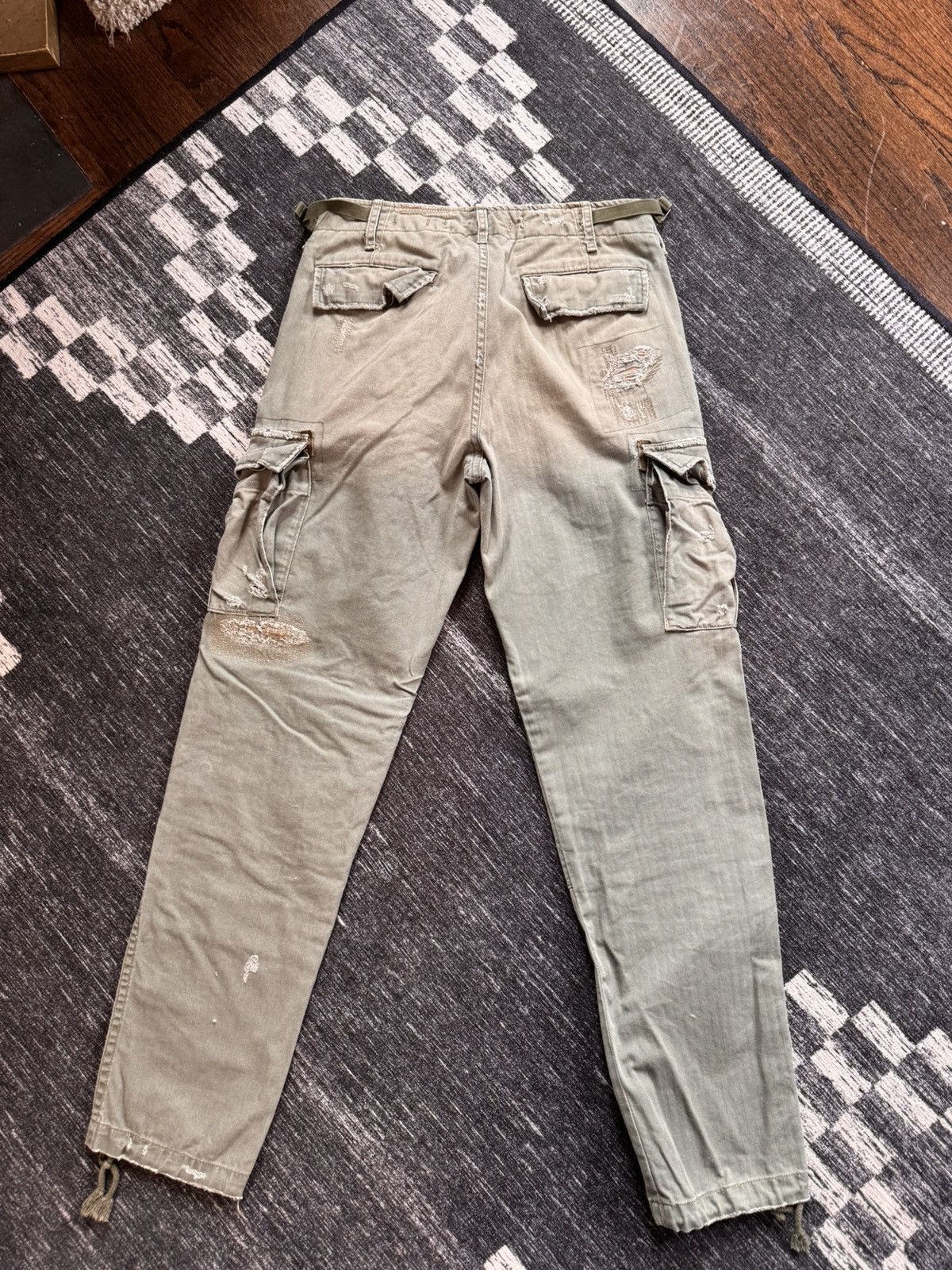Denim & Supply Ralph Lauren Denim & Supply Ralph Lauren Distressed Patch Cargo Pants Size US 29 - 12 Thumbnail