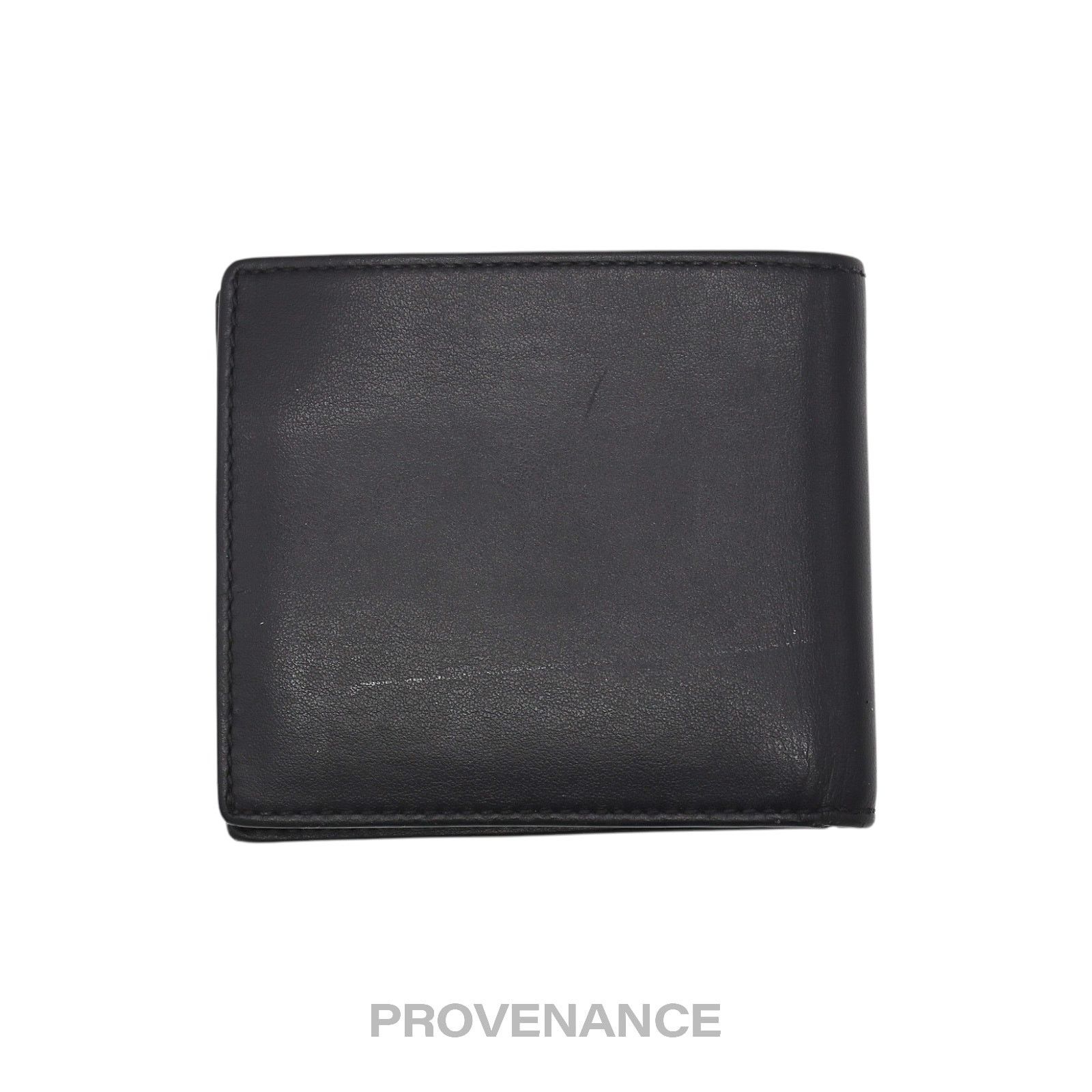 Burberry 🔴 Burberry Address Logo Bifold Wallet - Black Leather Size ONE SIZE - 2 Thumbnail