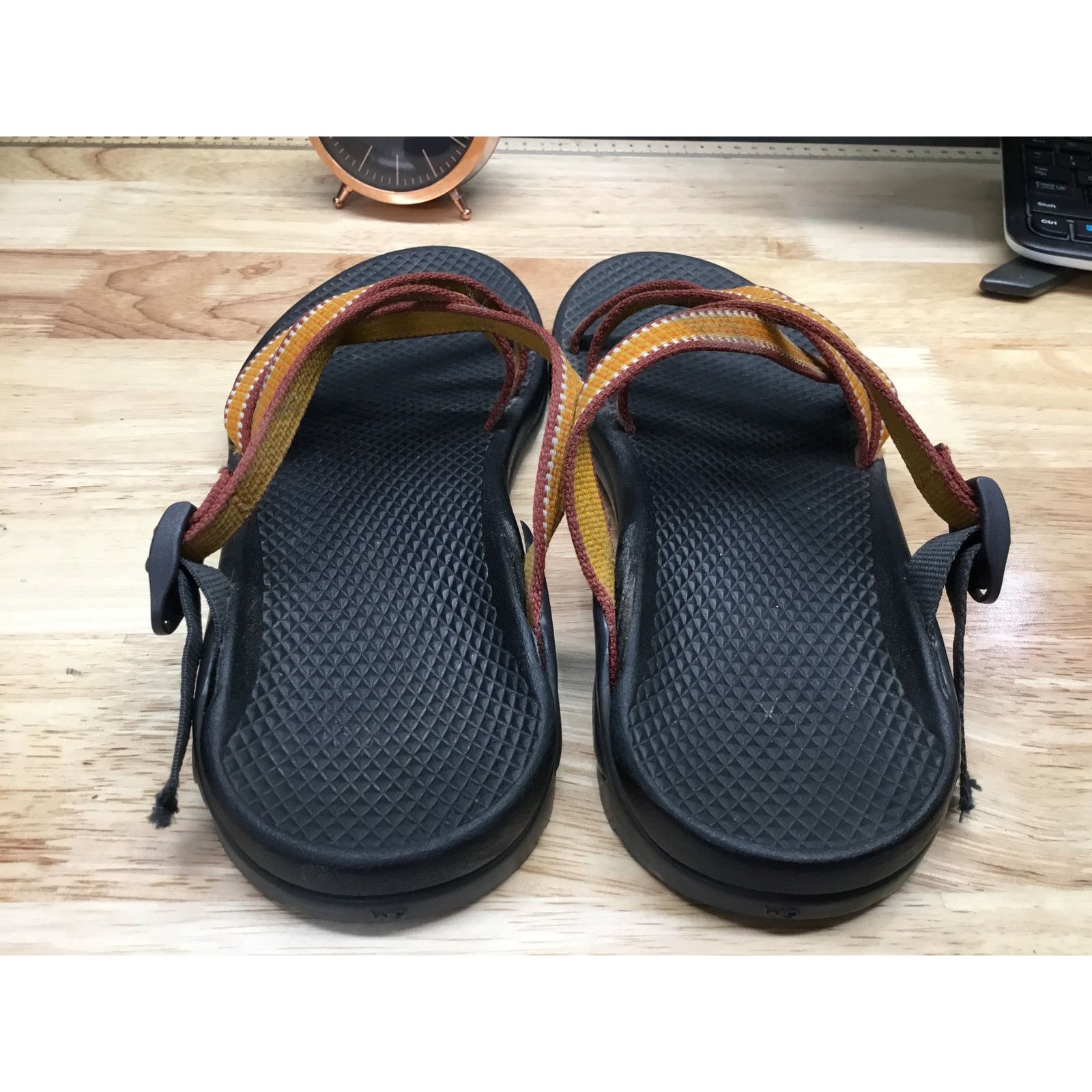 Chaco Chaco Strappy Sandals Womens Orange Black Slip-On Comfort 6 Size US 6 / IT 36 - 3 Thumbnail