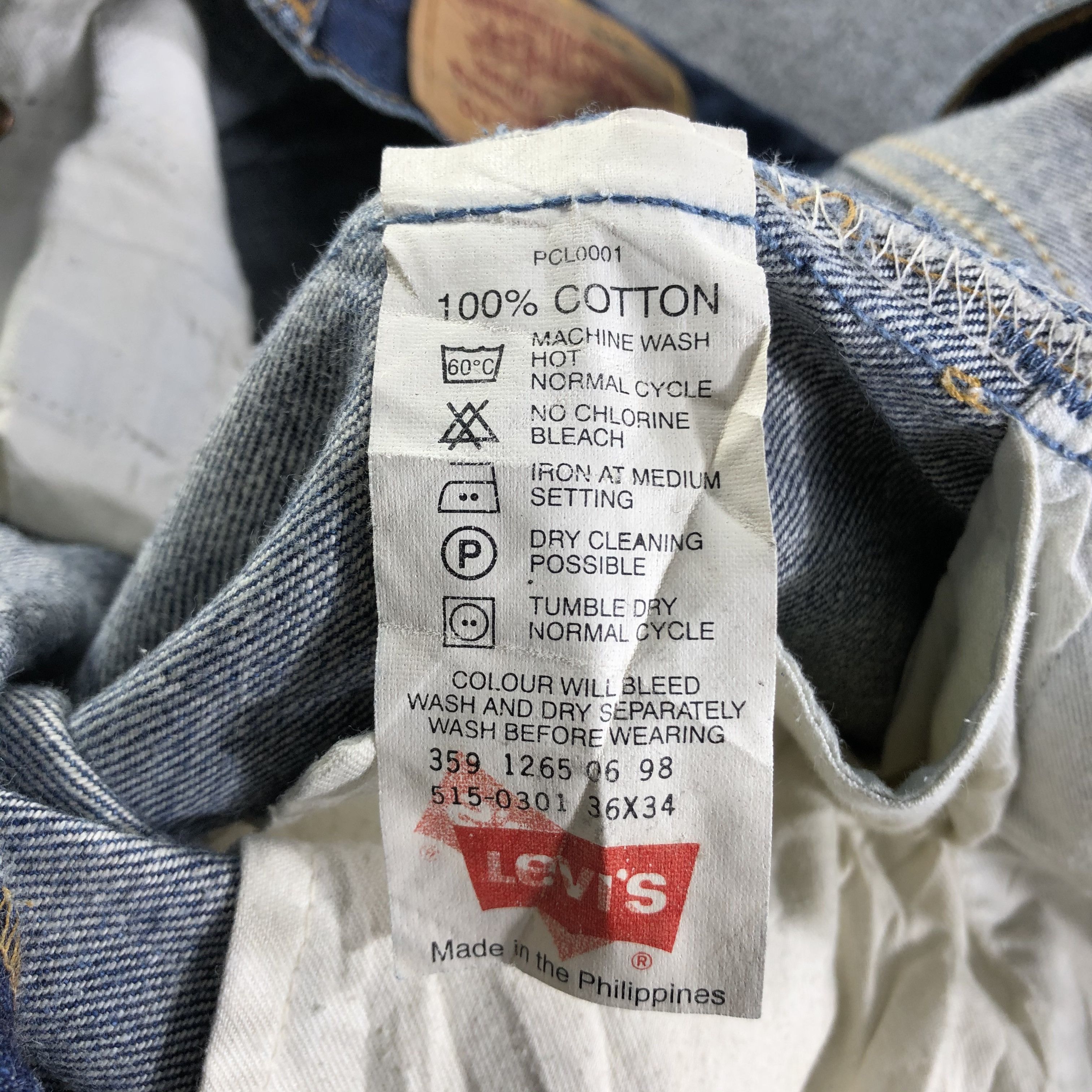Levi's Vintage Blue Wash Levis 515 Jeans-J3736 Size US 37 - 11 Thumbnail