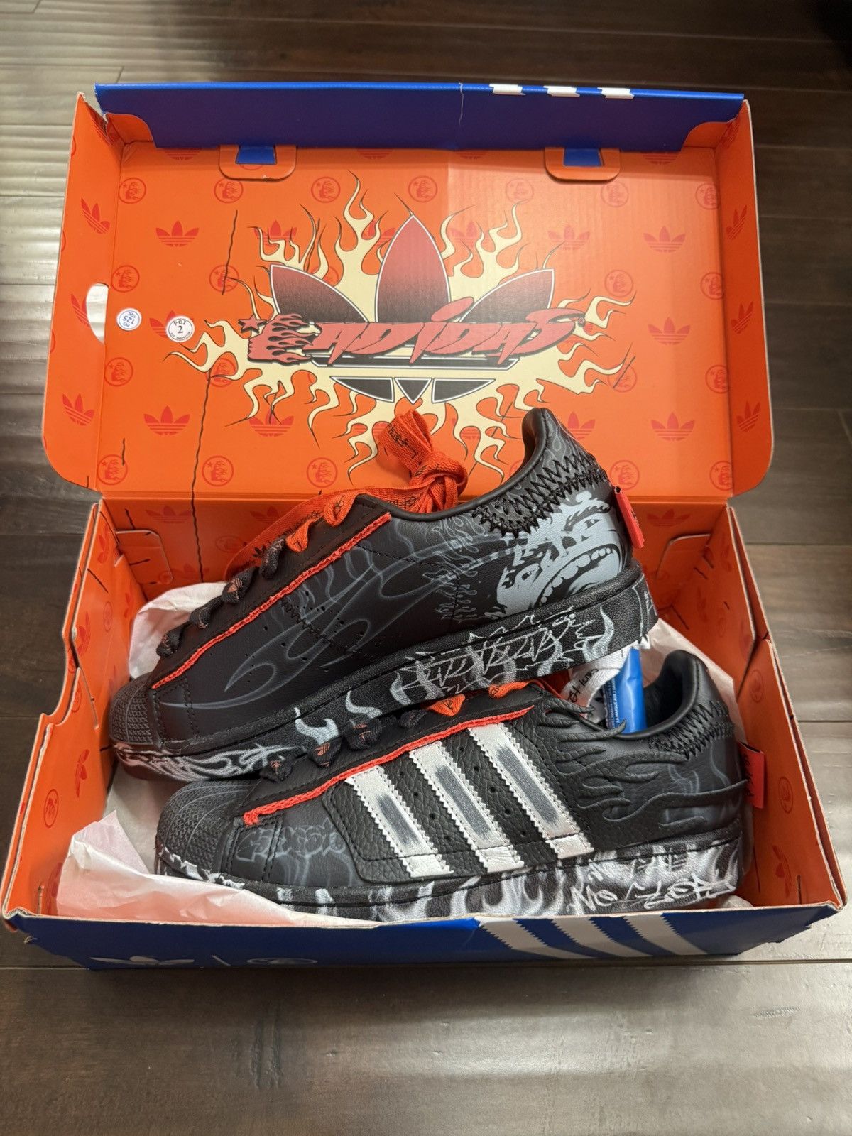 HELLSTAR HELLSTAR X ADIDAS SNEAKER COMPLEXCON EXCLUSIVE Size US 6.5 / EU 39-40 - 2 Thumbnail
